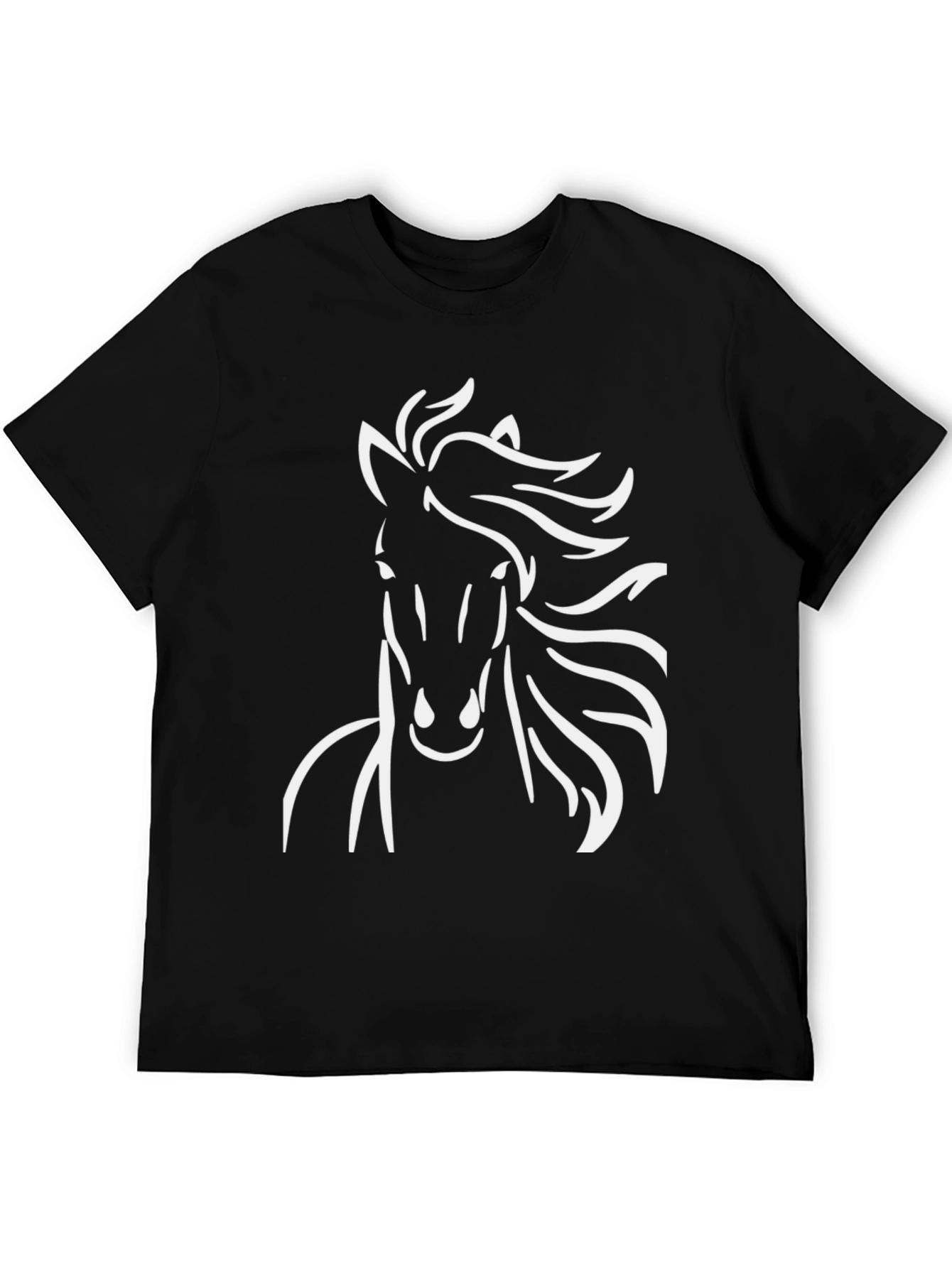 Horse Graphic Tee - Mens Black T-Shirt
