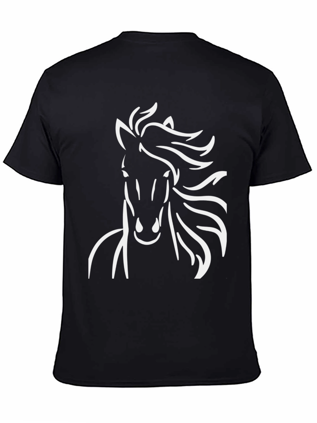Horse Graphic Tee - Mens Black T-Shirt