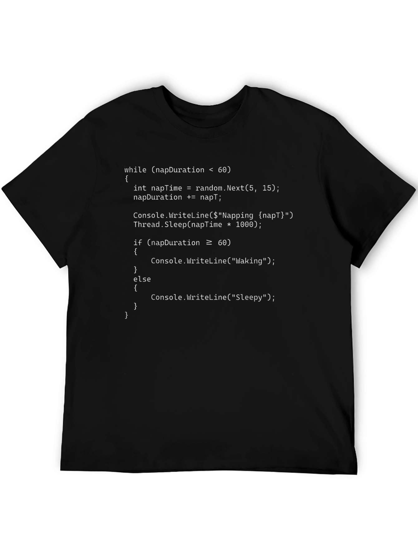 Programmer Humor T-Shirt - Code Napping