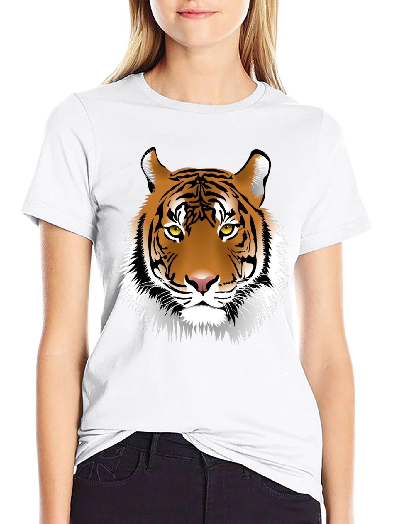 Tiger Graphic Tee - Black Casual Shirt