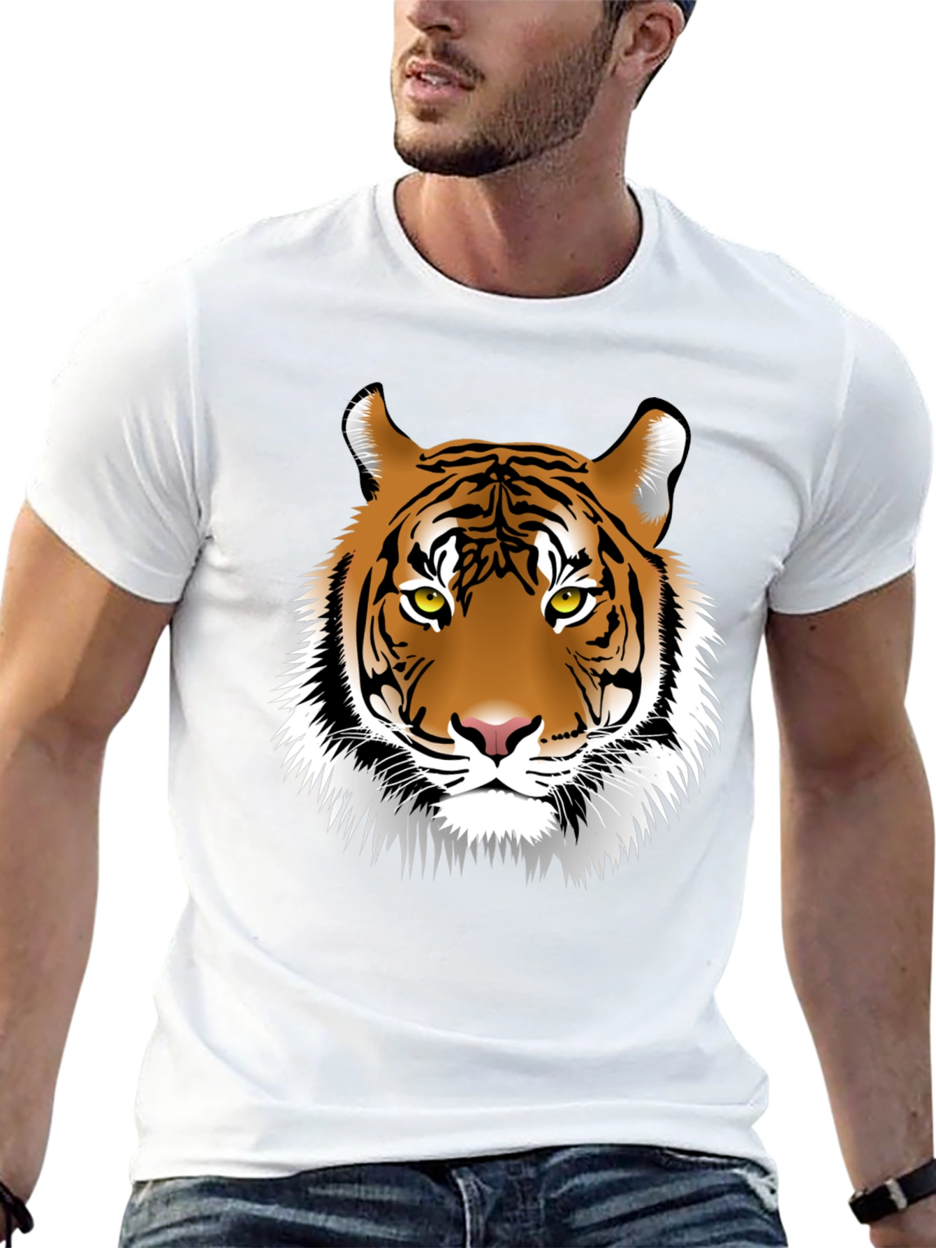 Tiger Graphic Tee - Black Casual Shirt