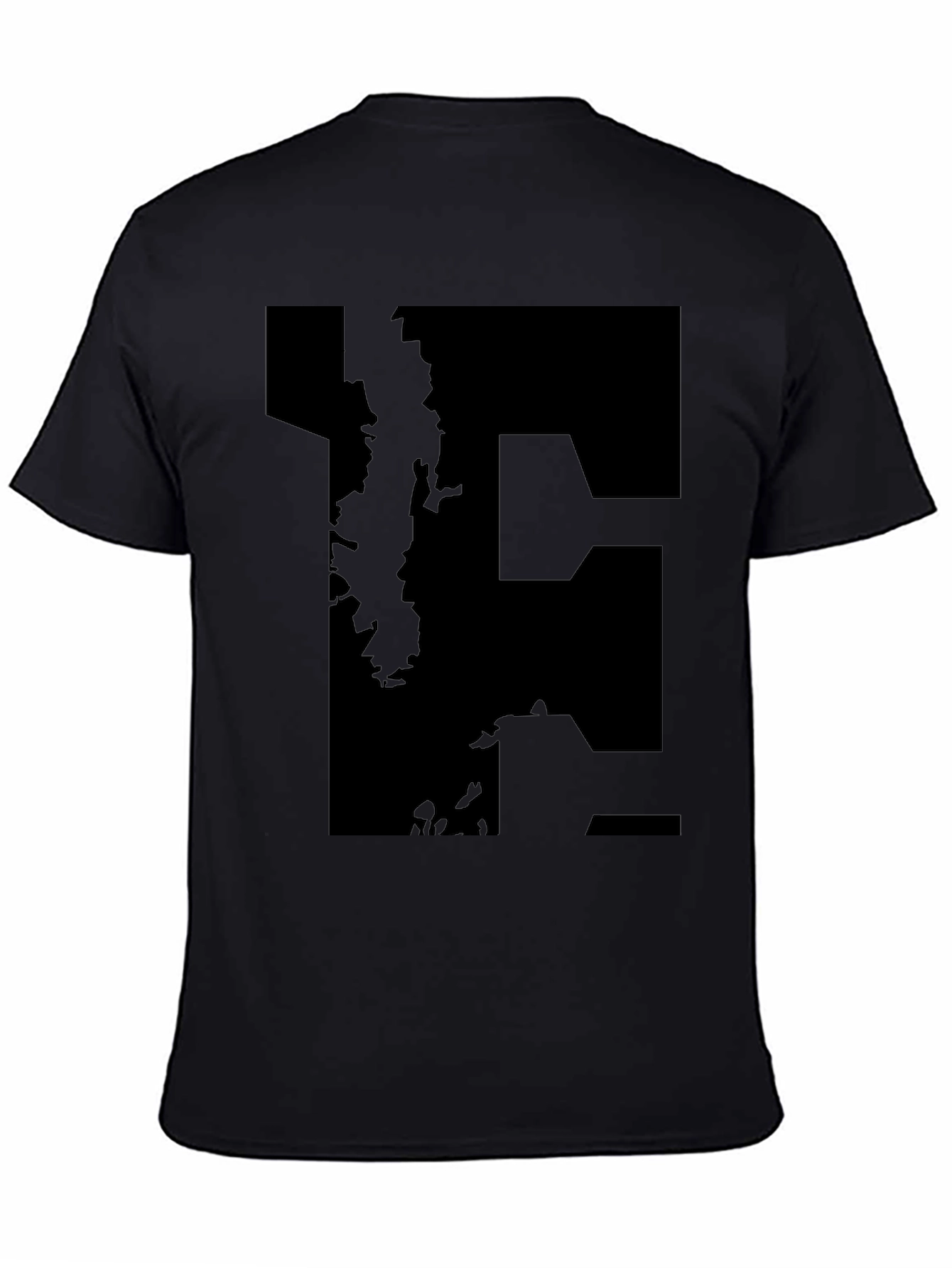 Modern Black Graphic Tee