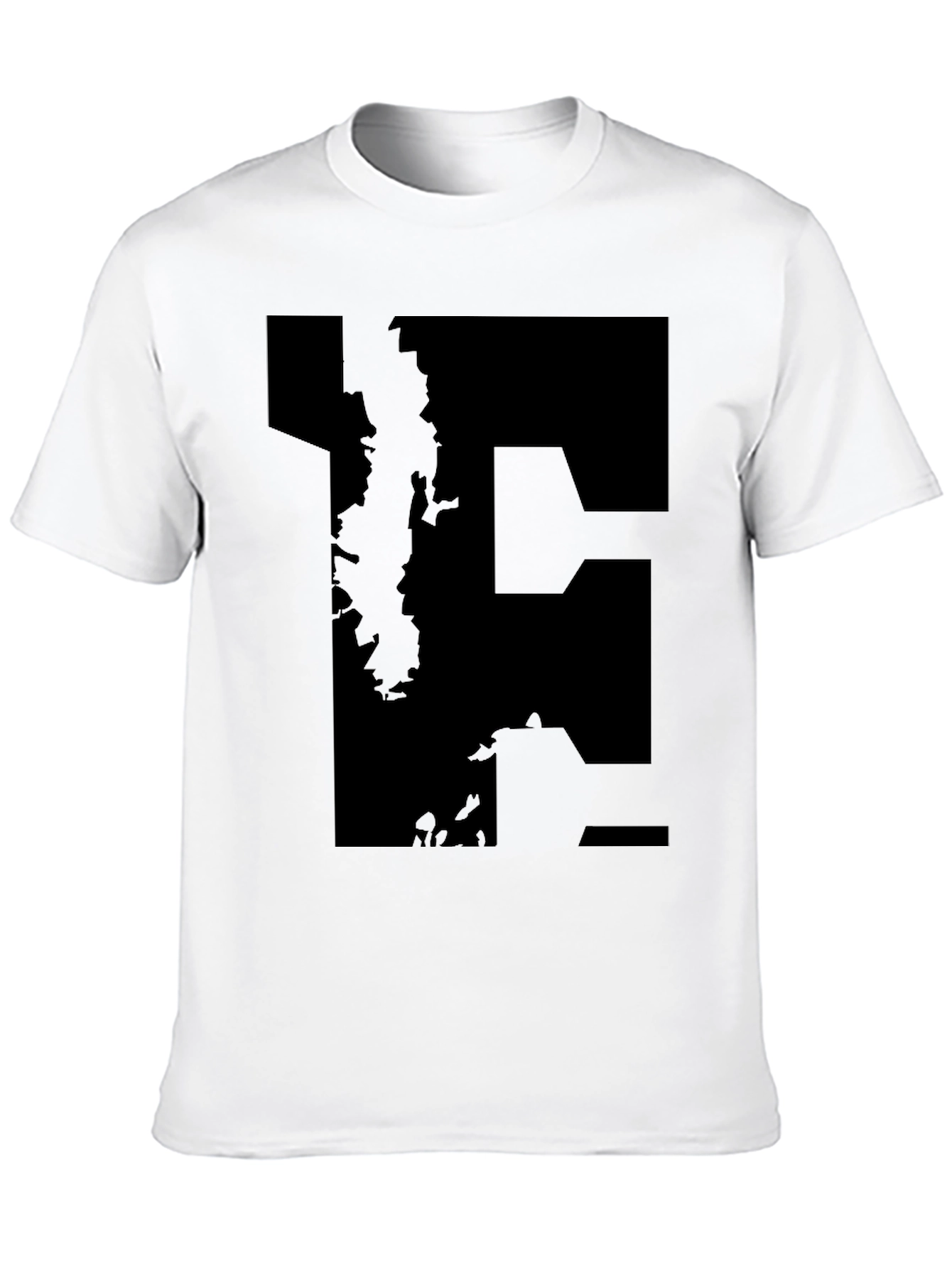 Modern Black Graphic Tee