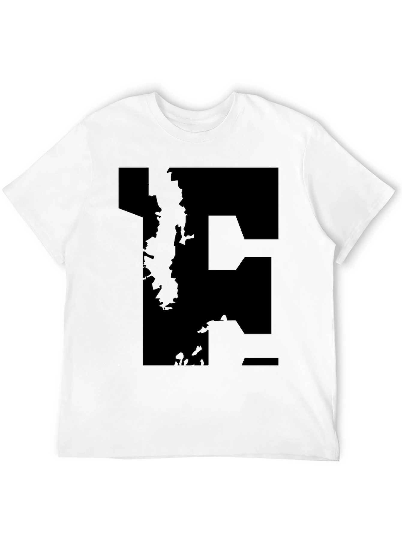 Modern Black Graphic Tee