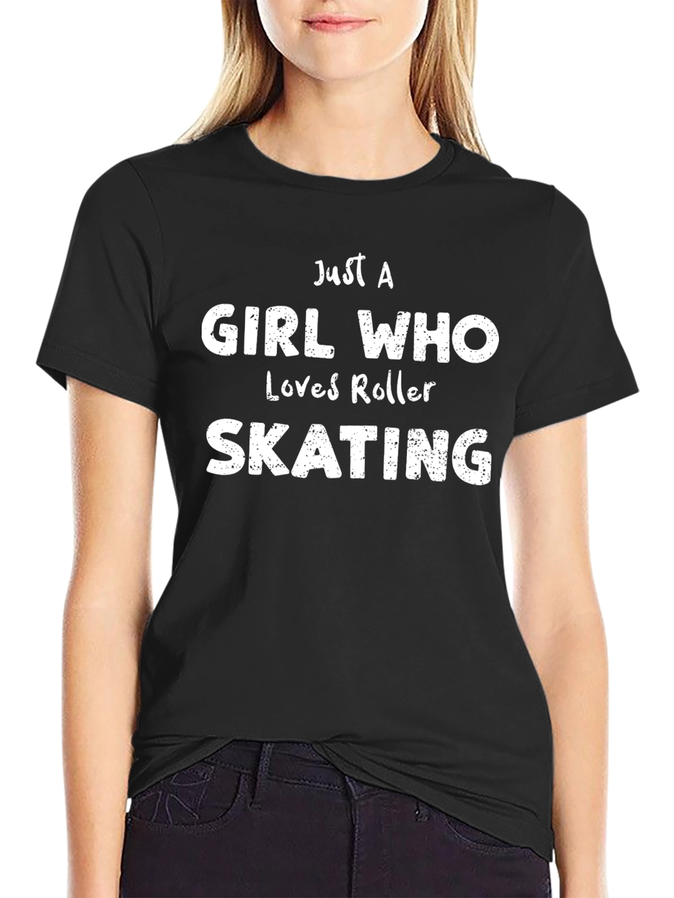 Just A Girl Who Loves Roller Skating T-Shirt