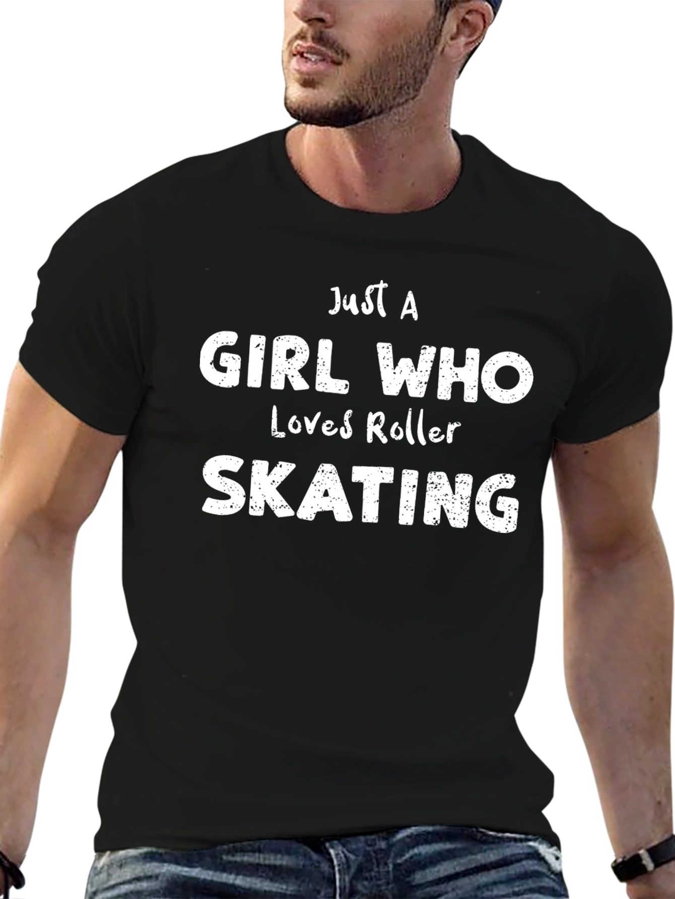 Just A Girl Who Loves Roller Skating T-Shirt