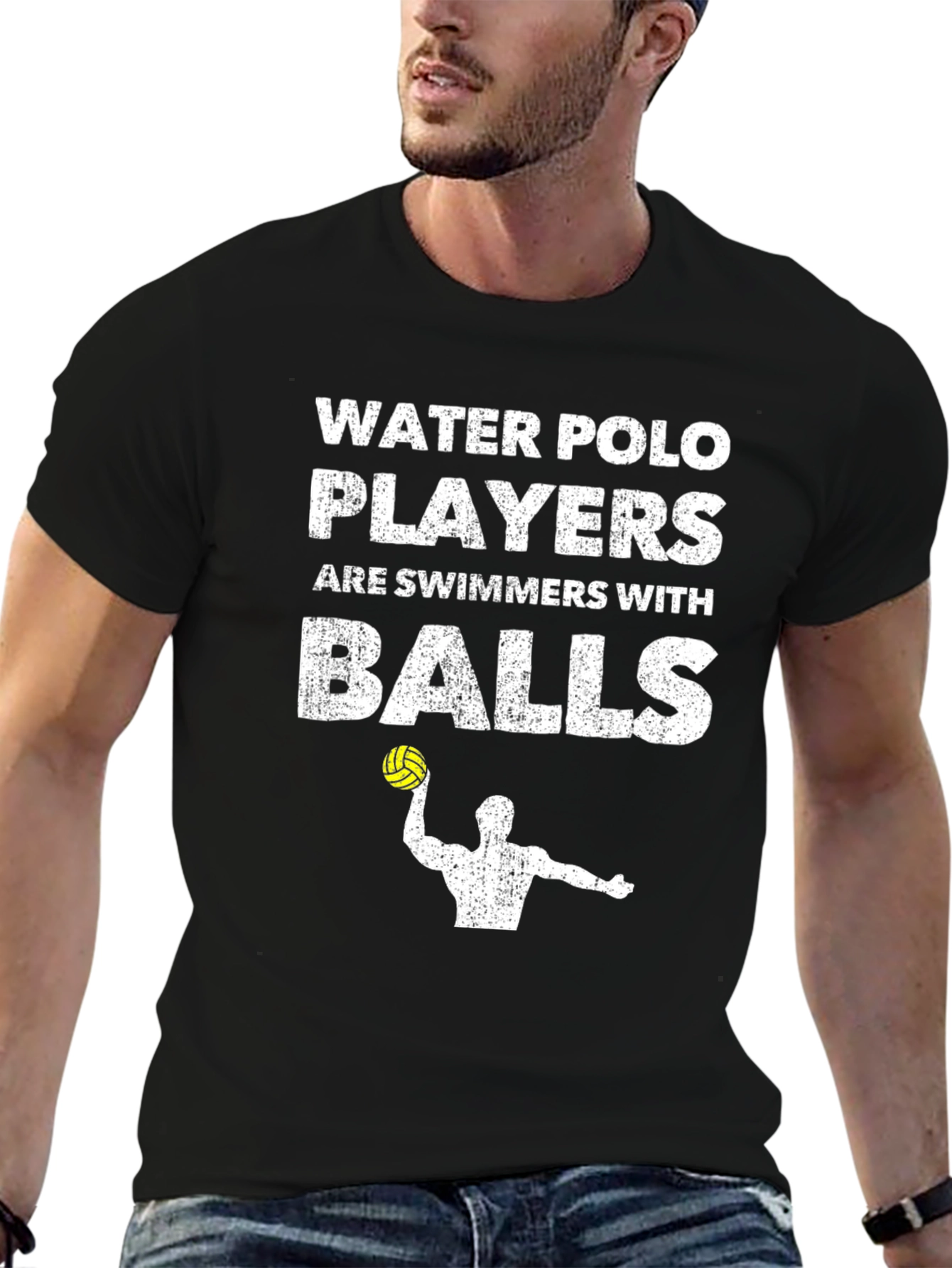 Water Polo Players Graphic T-Shirt