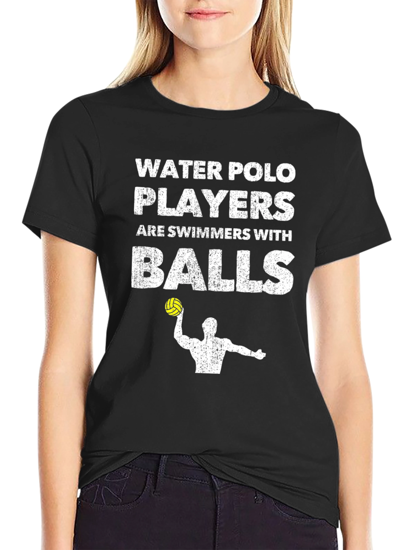 Water Polo Players Graphic T-Shirt