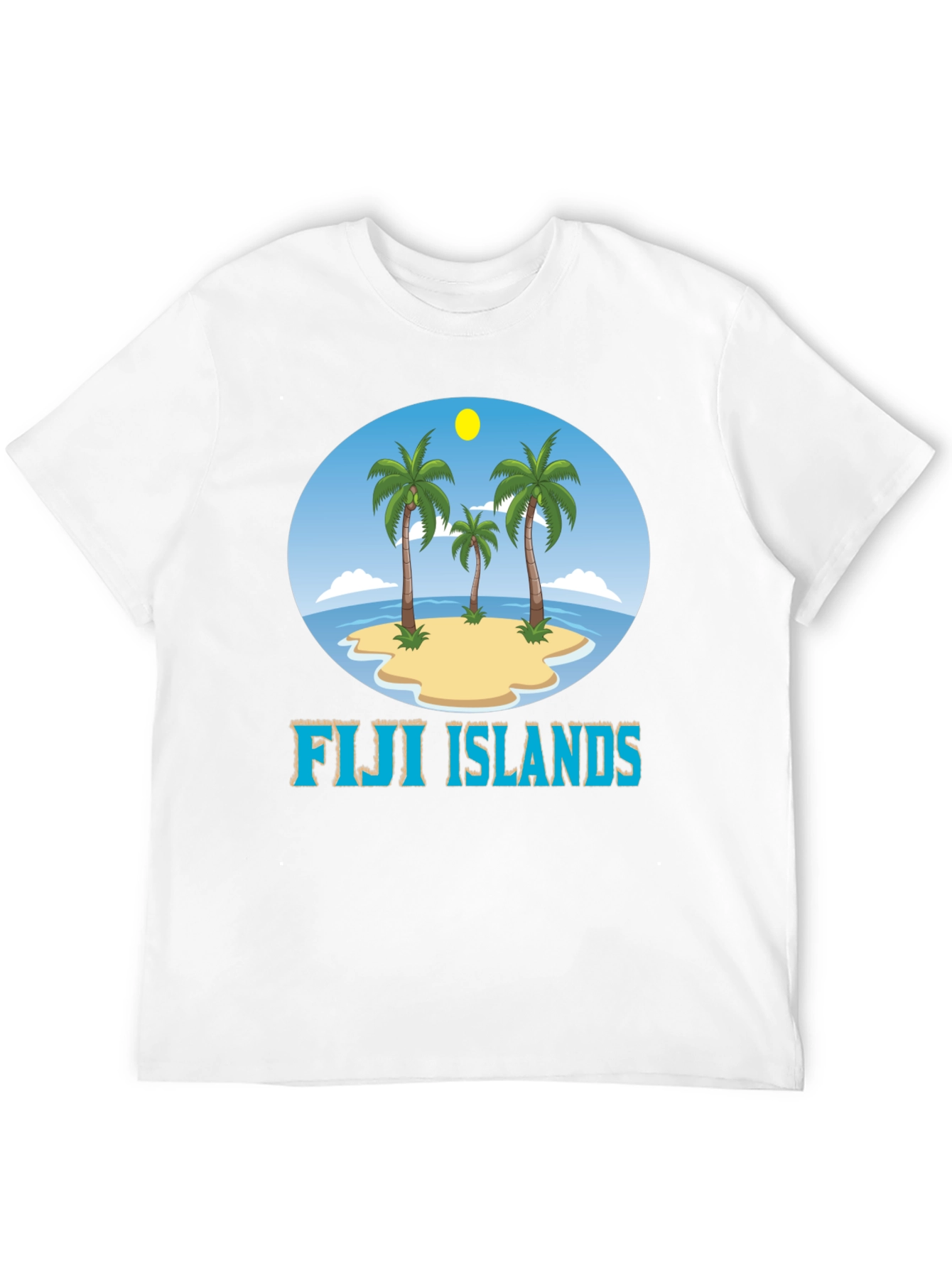 Fiji Islands Graphic T-Shirt - Tropical Beach Design