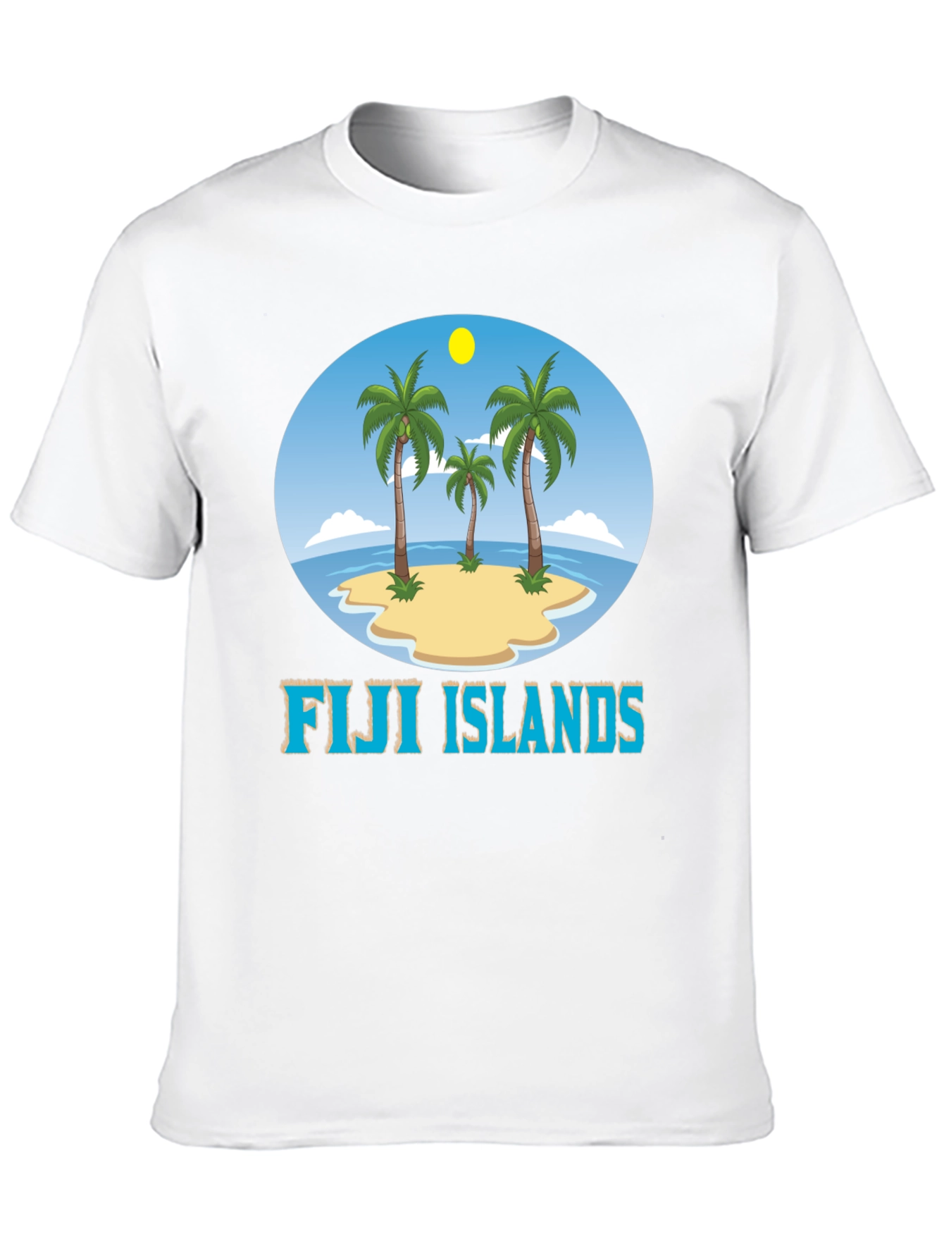 Fiji Islands Graphic T-Shirt - Tropical Beach Design