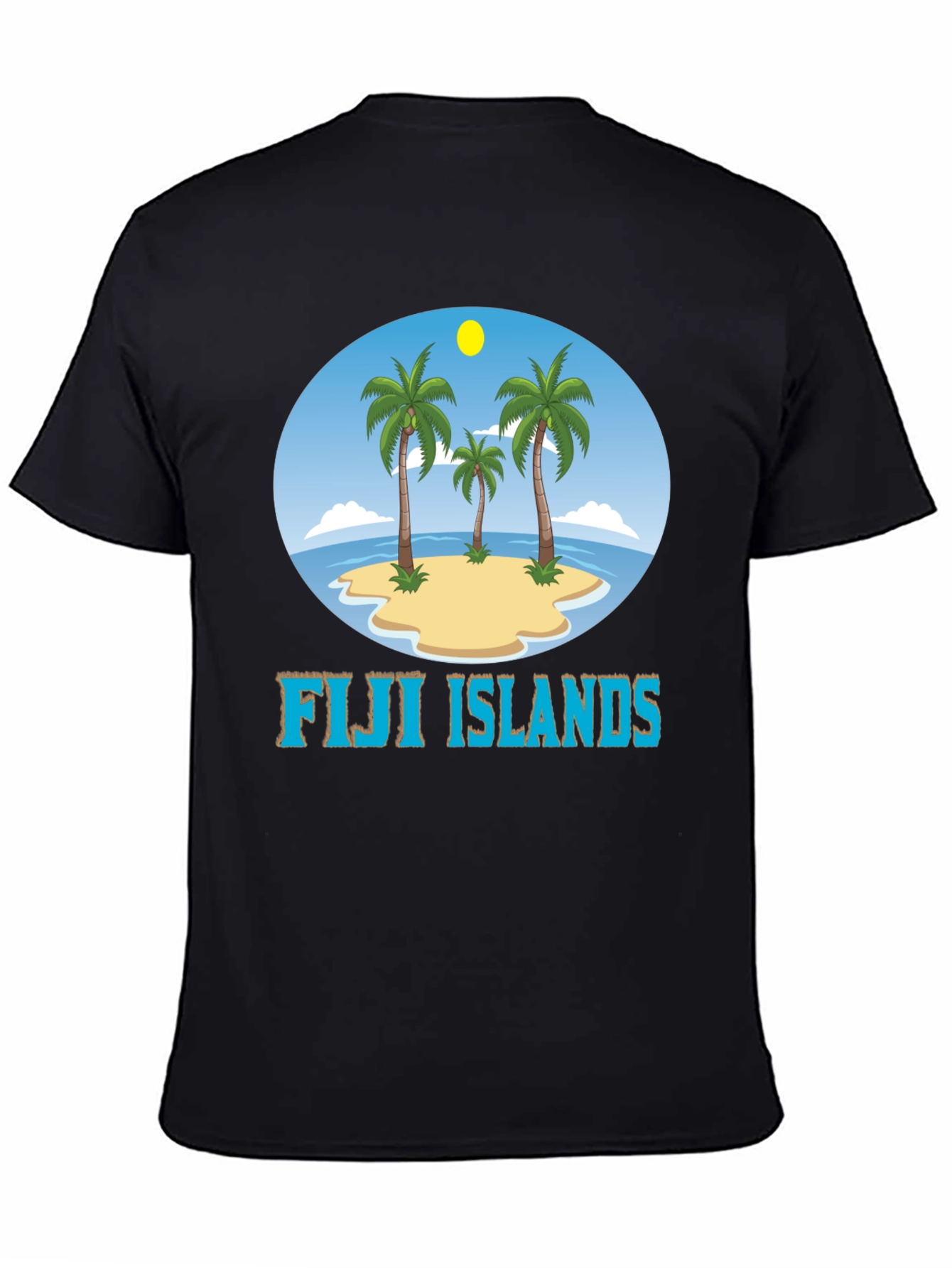 Fiji Islands Graphic T-Shirt - Tropical Beach Design