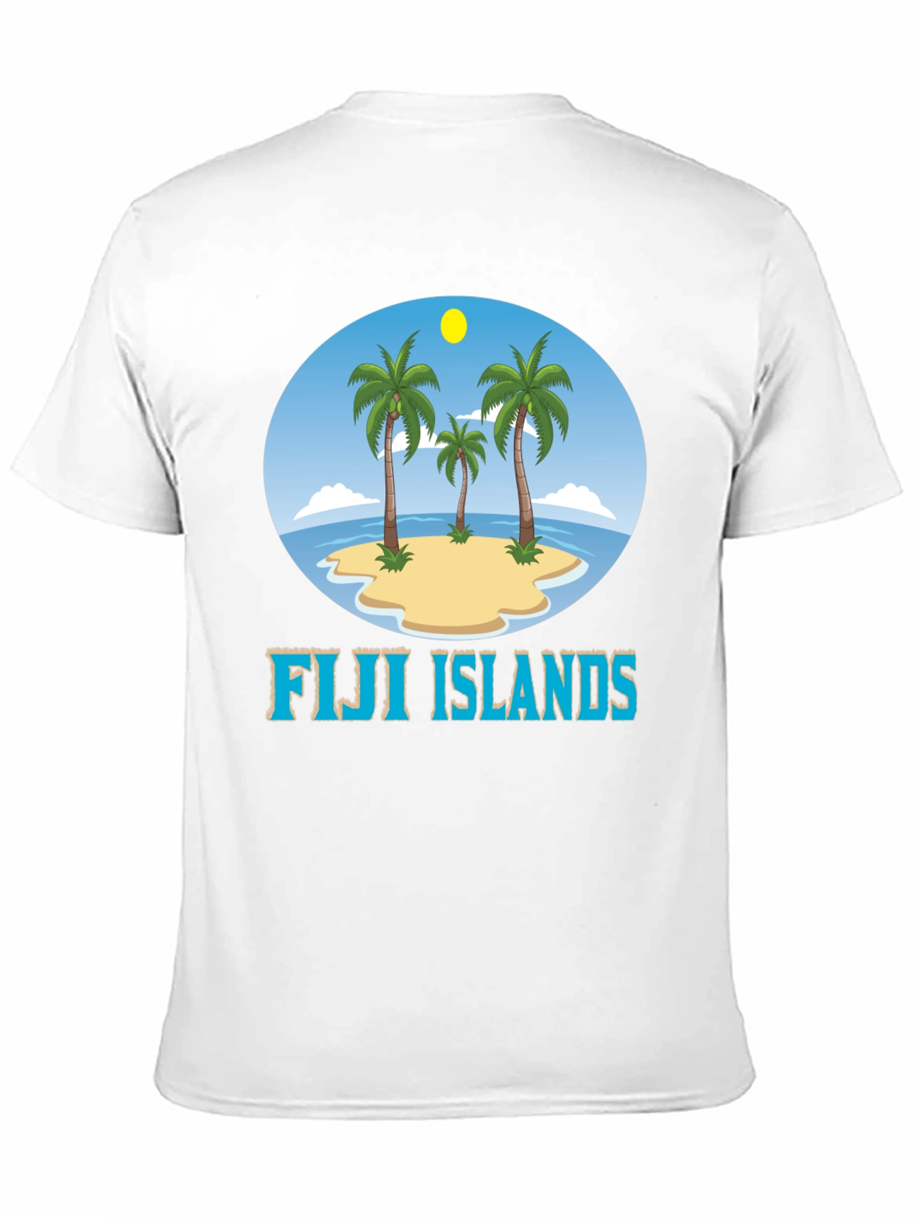 Fiji Islands Graphic T-Shirt - Tropical Beach Design