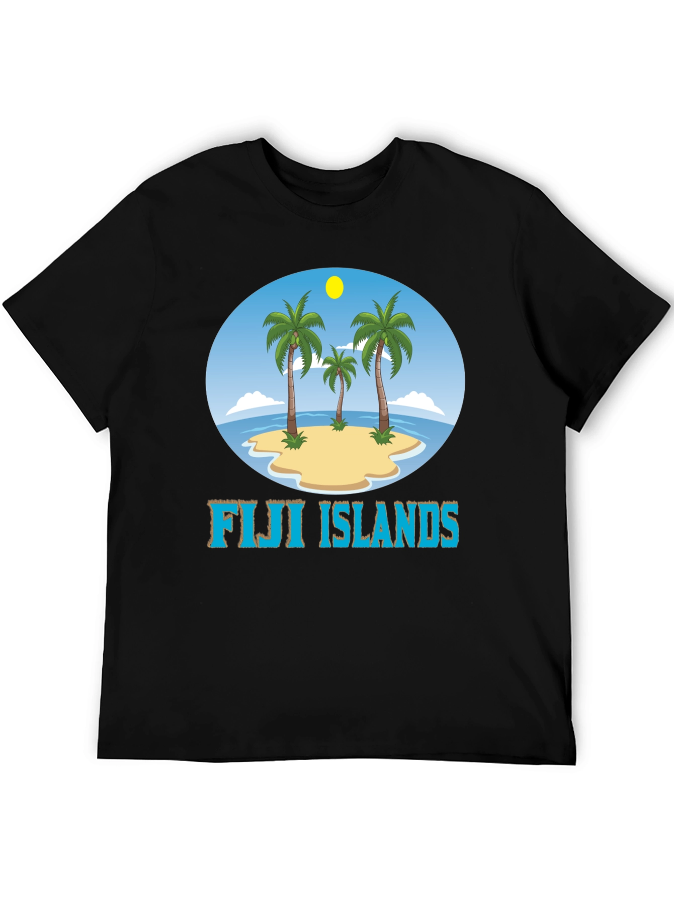 Fiji Islands Graphic T-Shirt - Tropical Beach Design