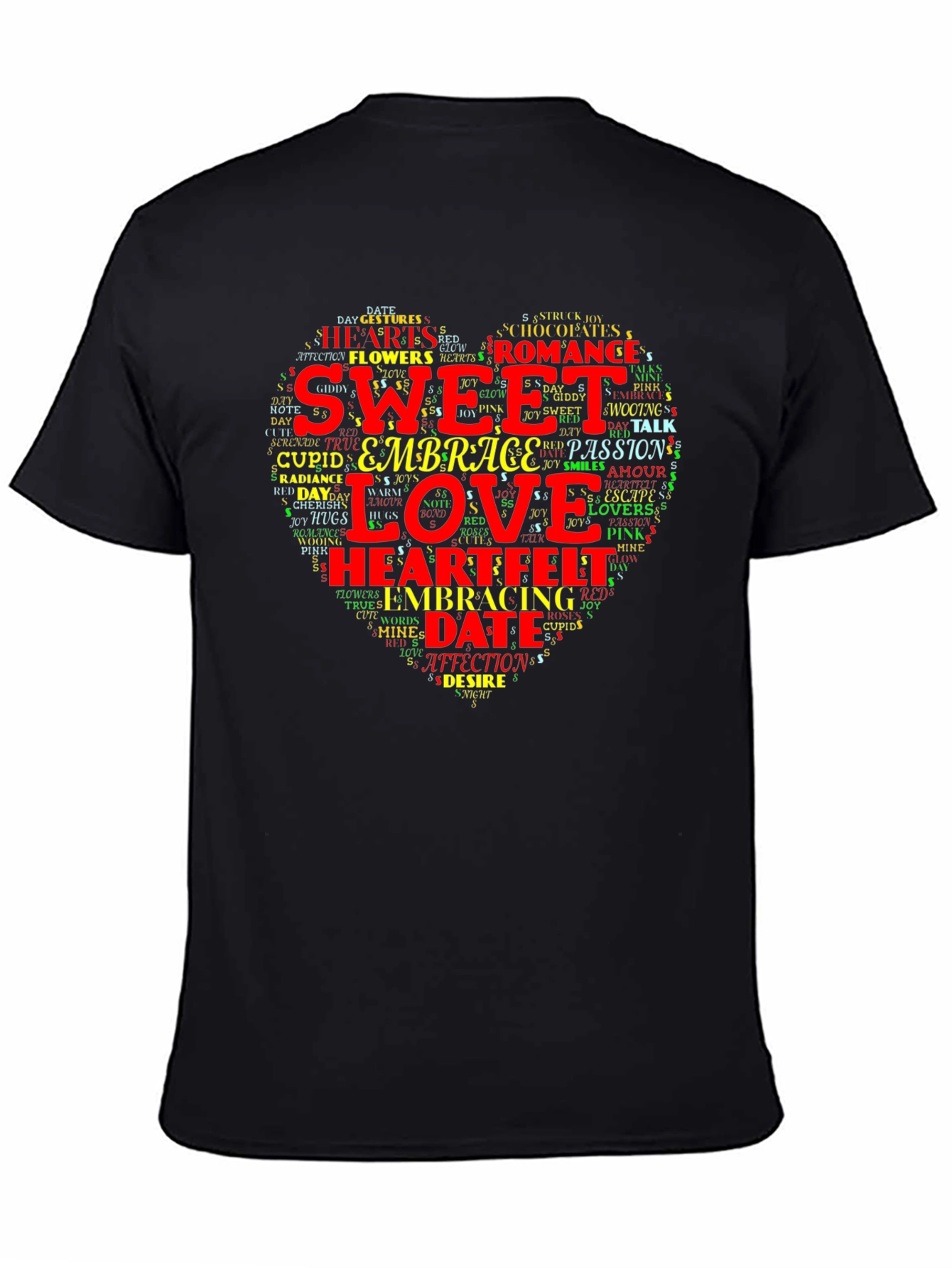 Sweet Love Heart Word Art T-Shirt