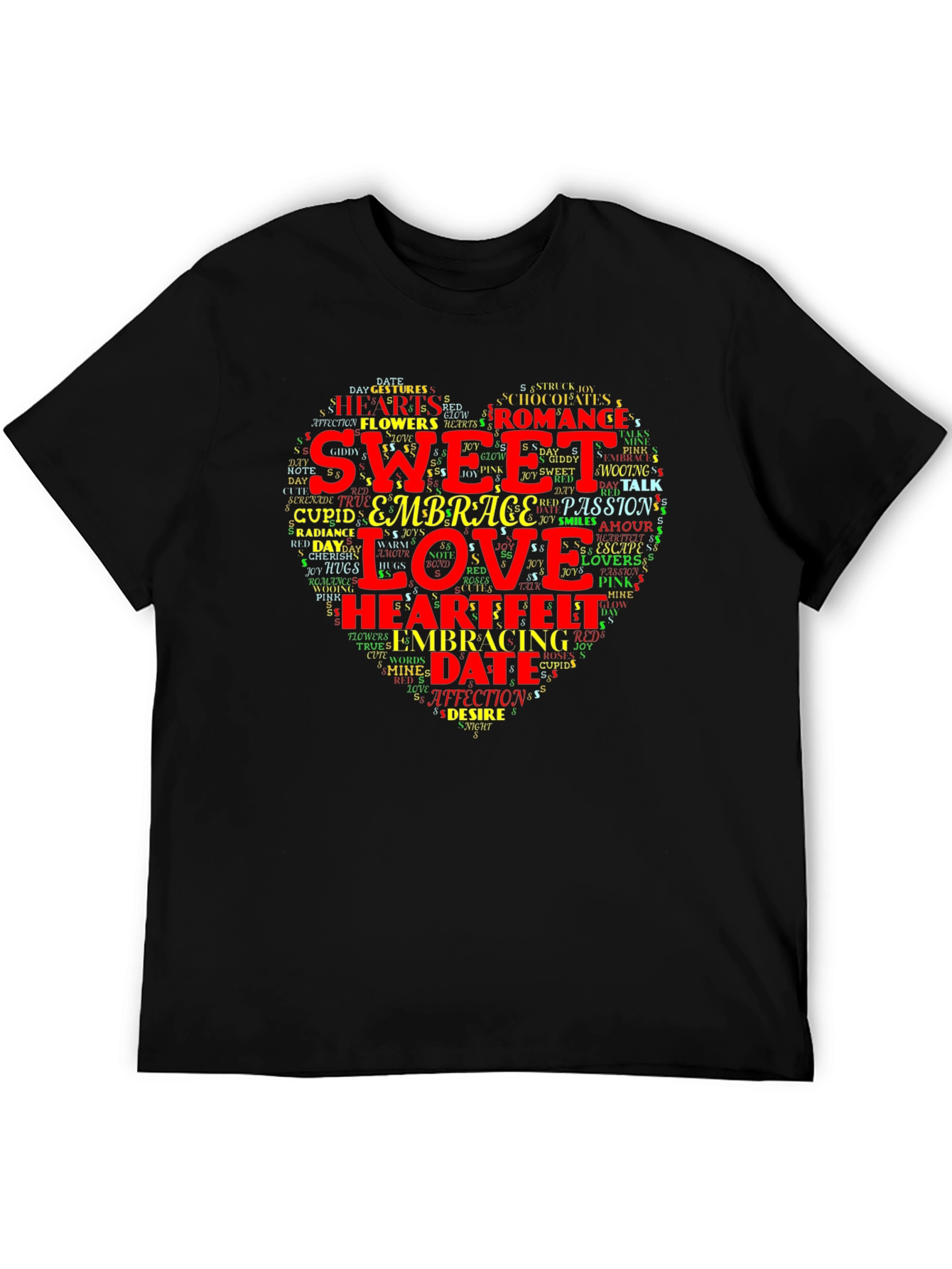 Sweet Love Heart Word Art T-Shirt