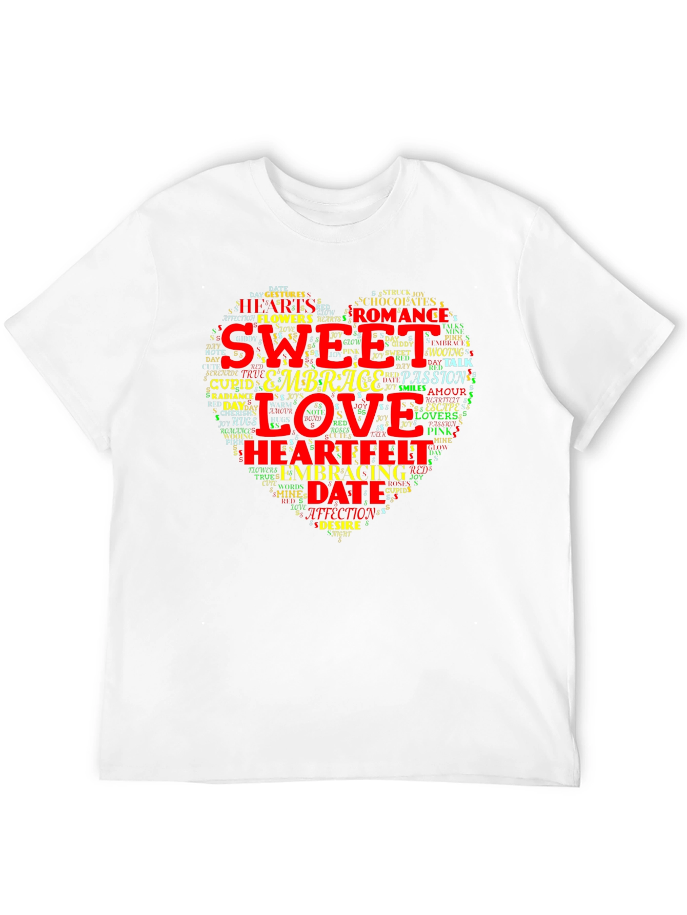 Sweet Love Heart Word Art T-Shirt