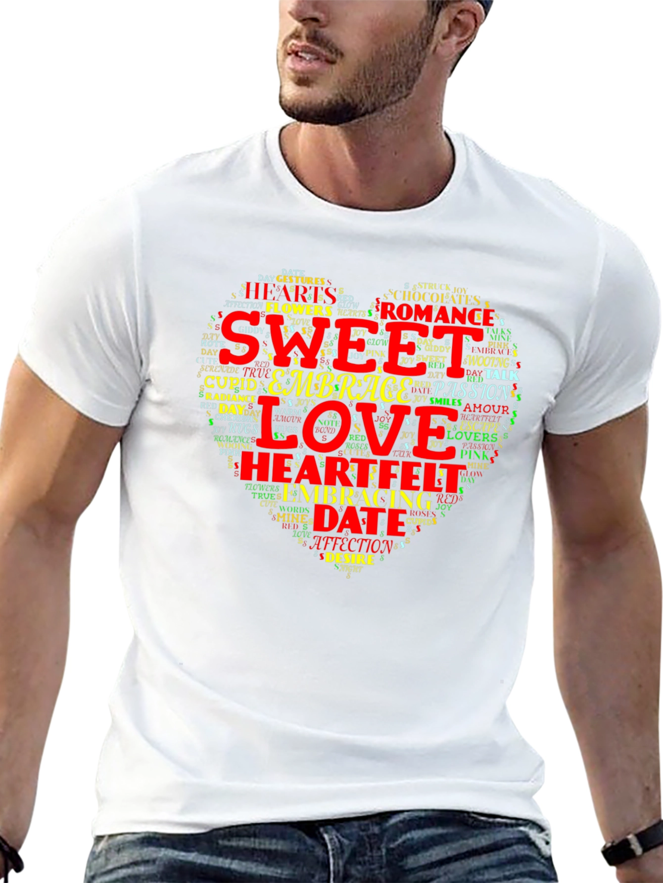 Sweet Love Heart Word Art T-Shirt