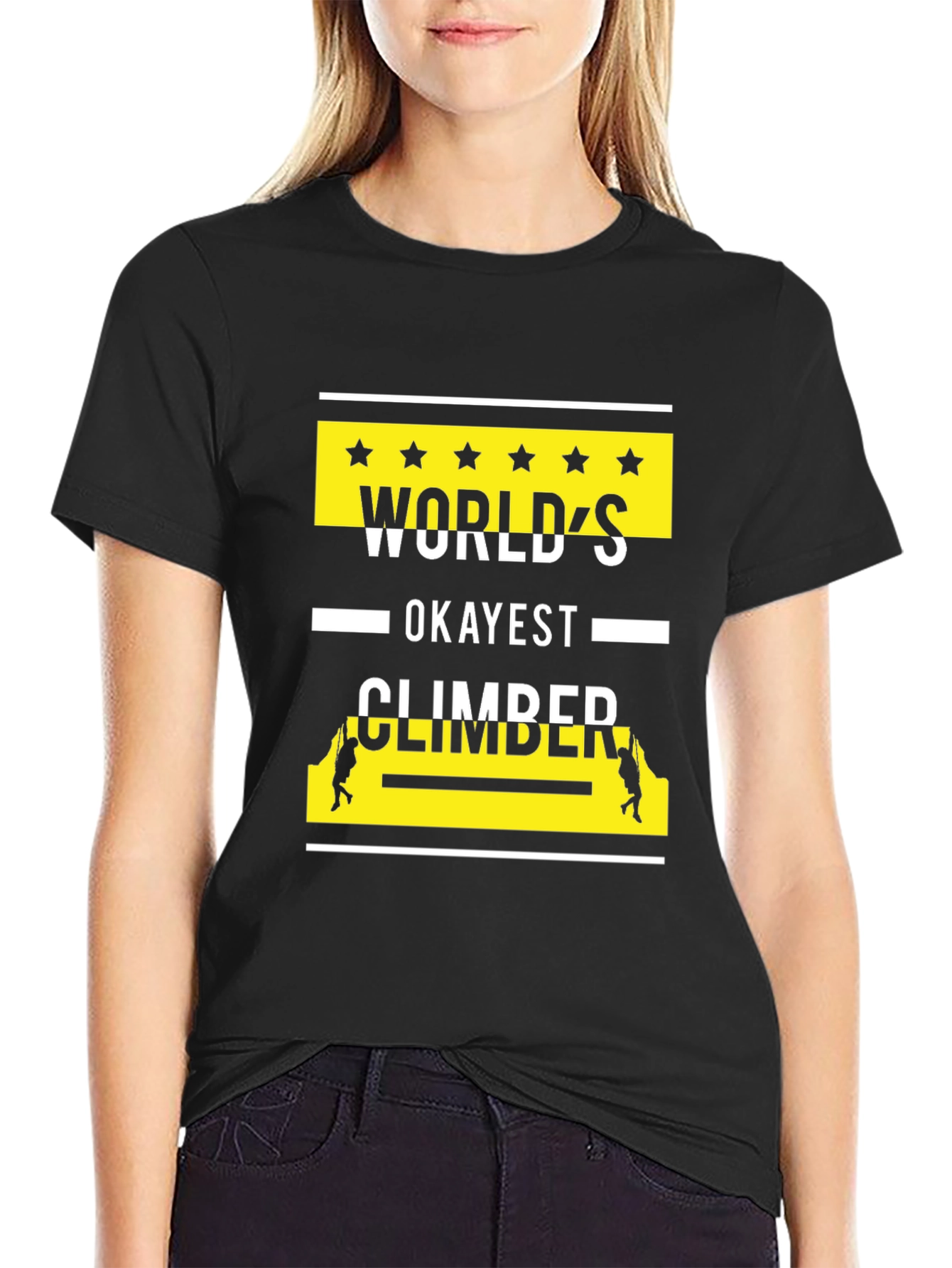Worlds Okayest Climber Graphic T-Shirt