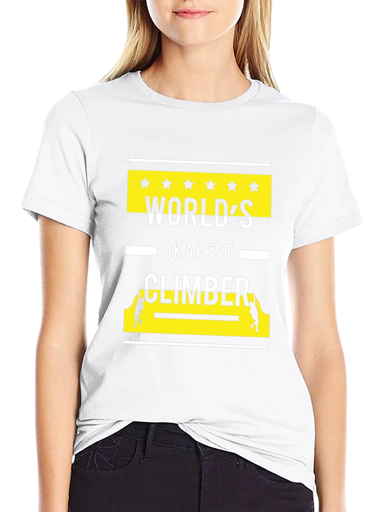 Worlds Okayest Climber Graphic T-Shirt