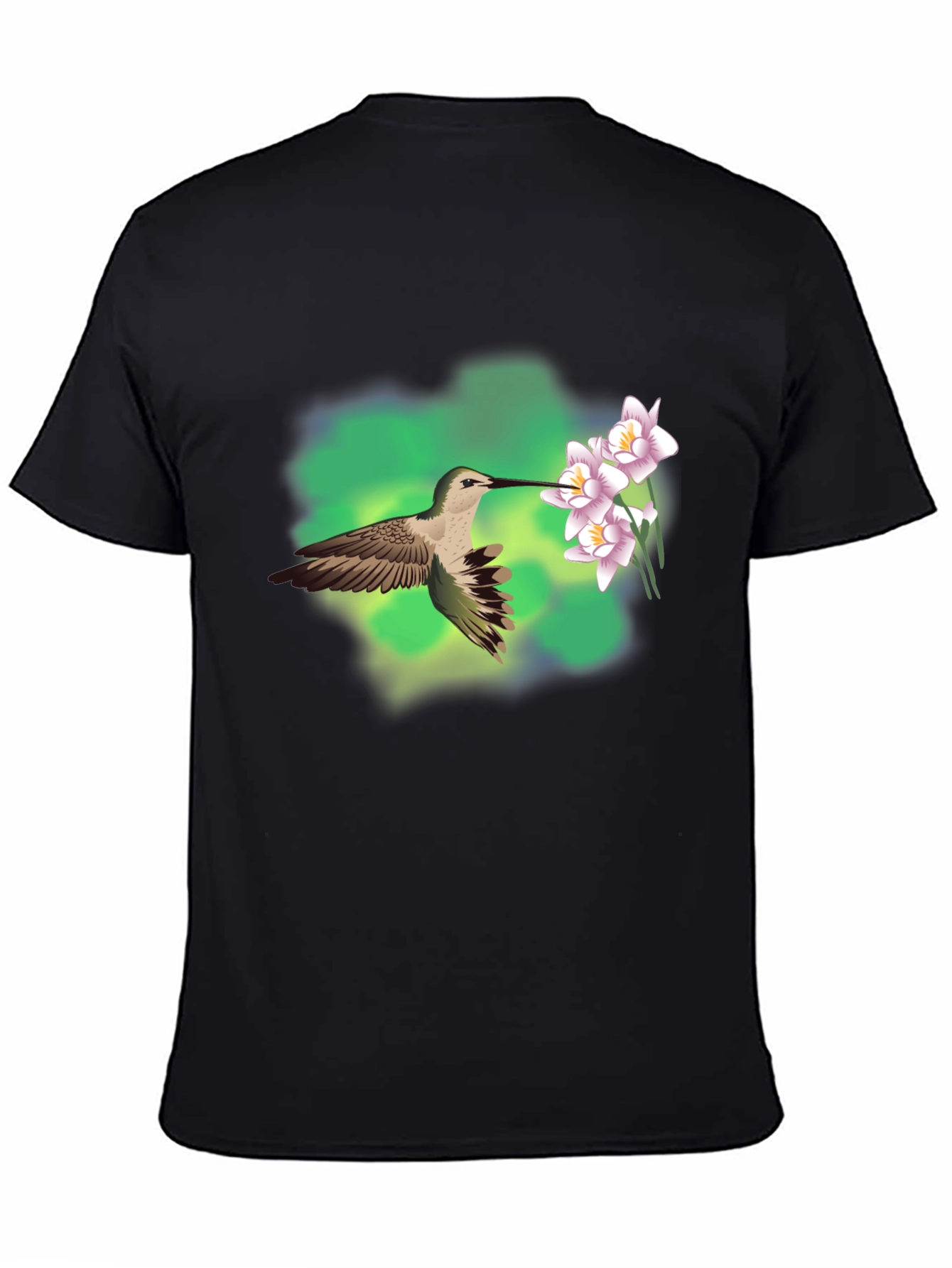 Hummingbird & Flower Graphic Tee
