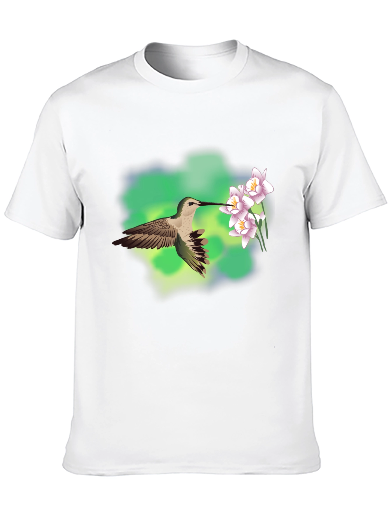 Hummingbird & Flower Graphic Tee