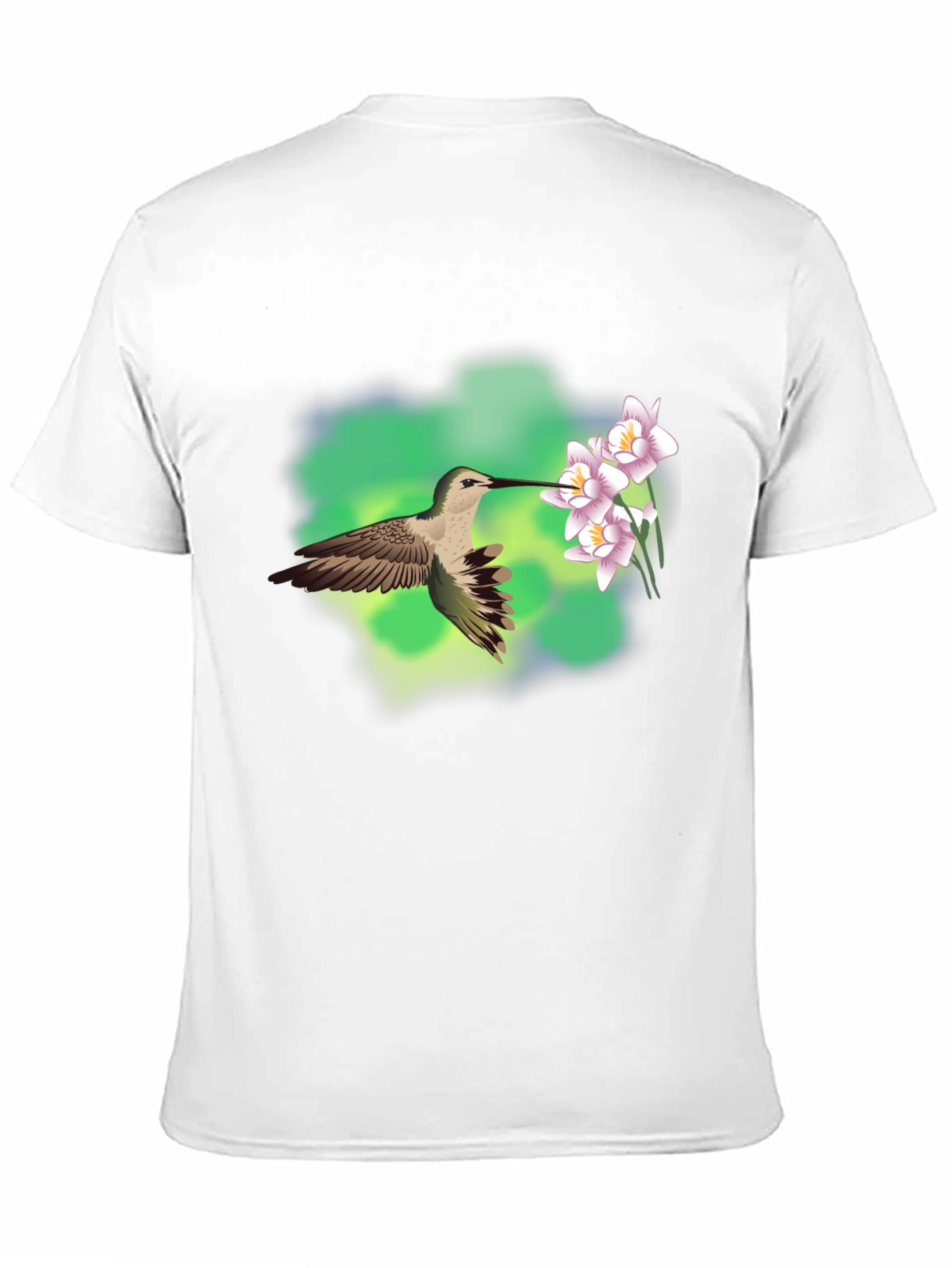 Hummingbird & Flower Graphic Tee