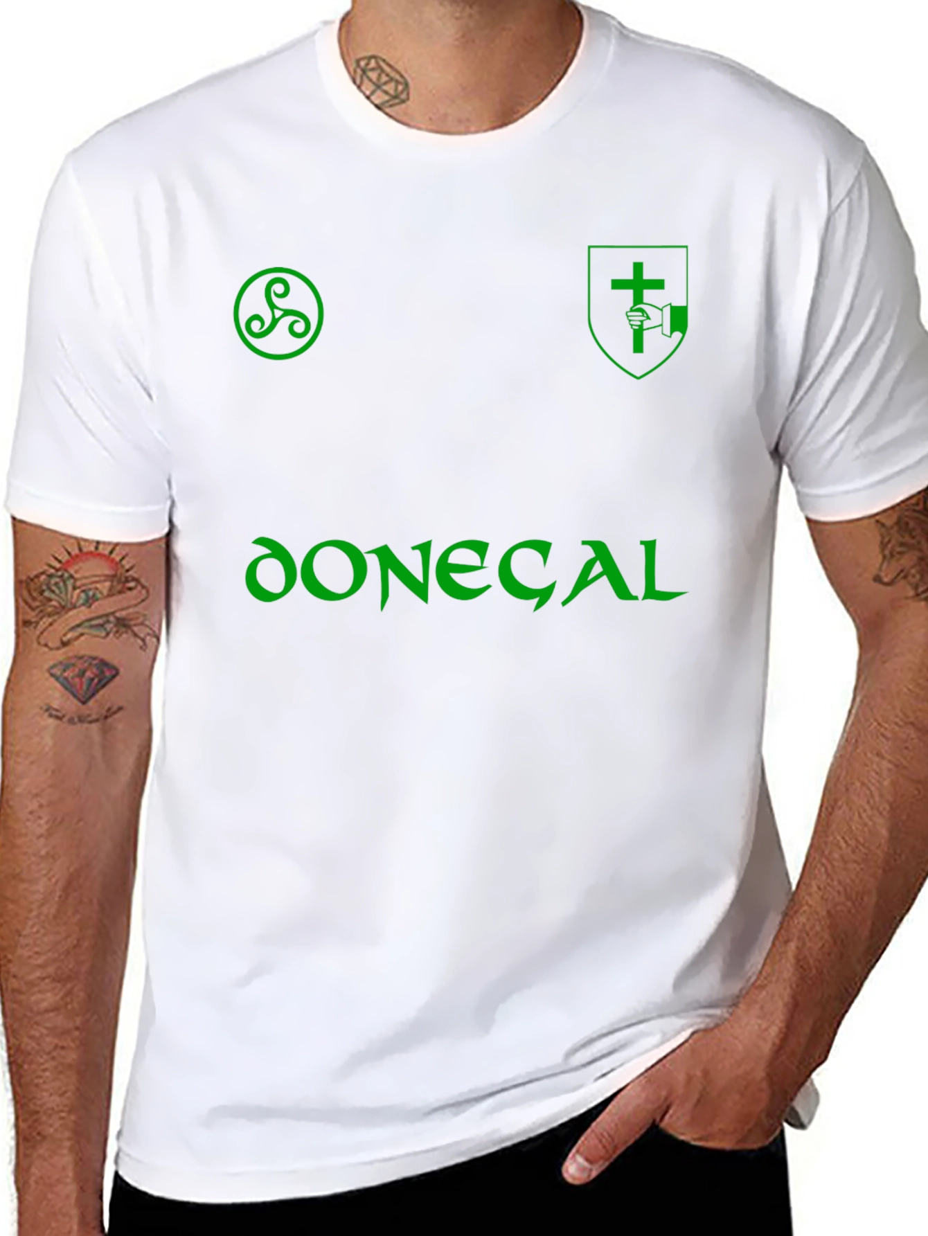 Donegal Green Print T-Shirt