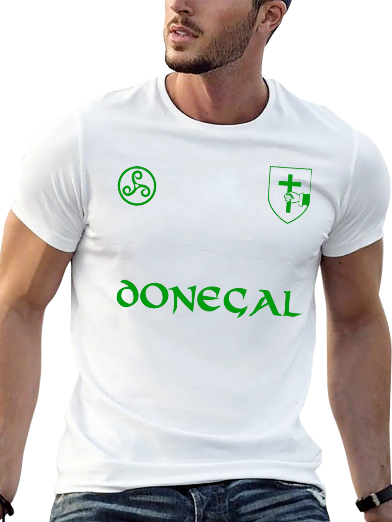 Donegal Green Print T-Shirt