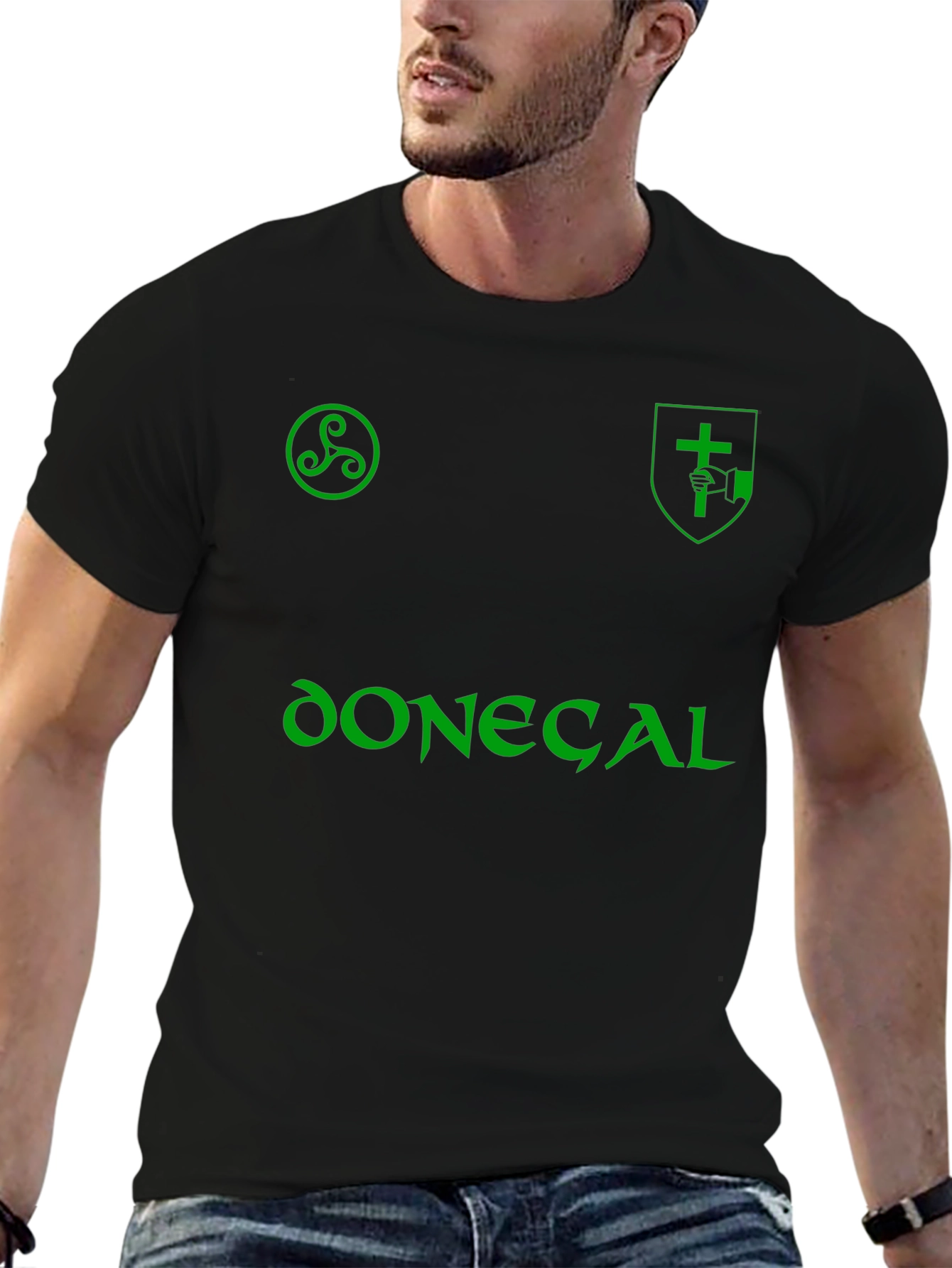 Donegal Green Print T-Shirt