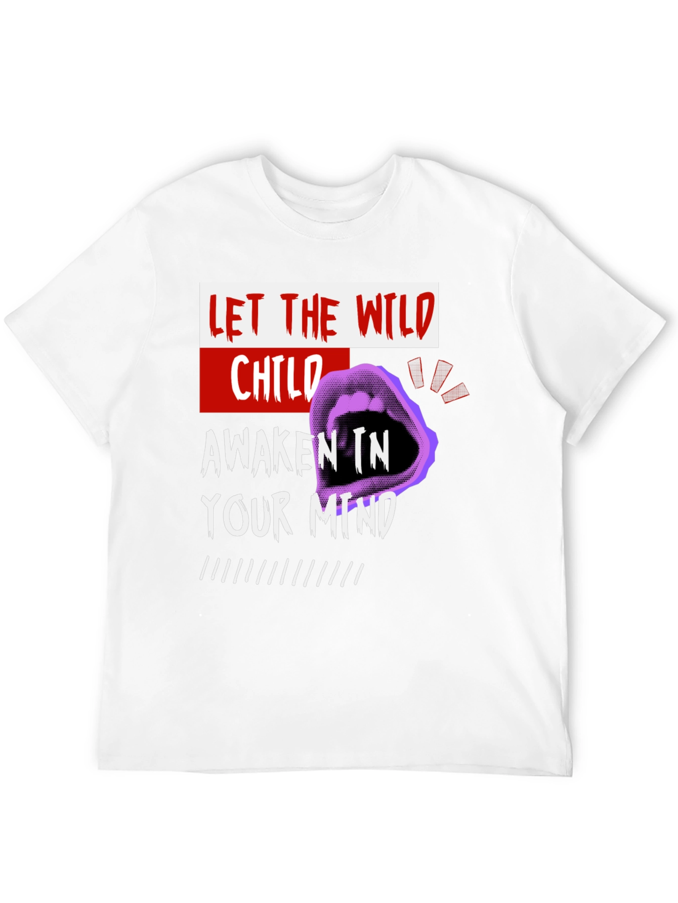 Wild Child Graphic Print Crew Neck T-Shirt