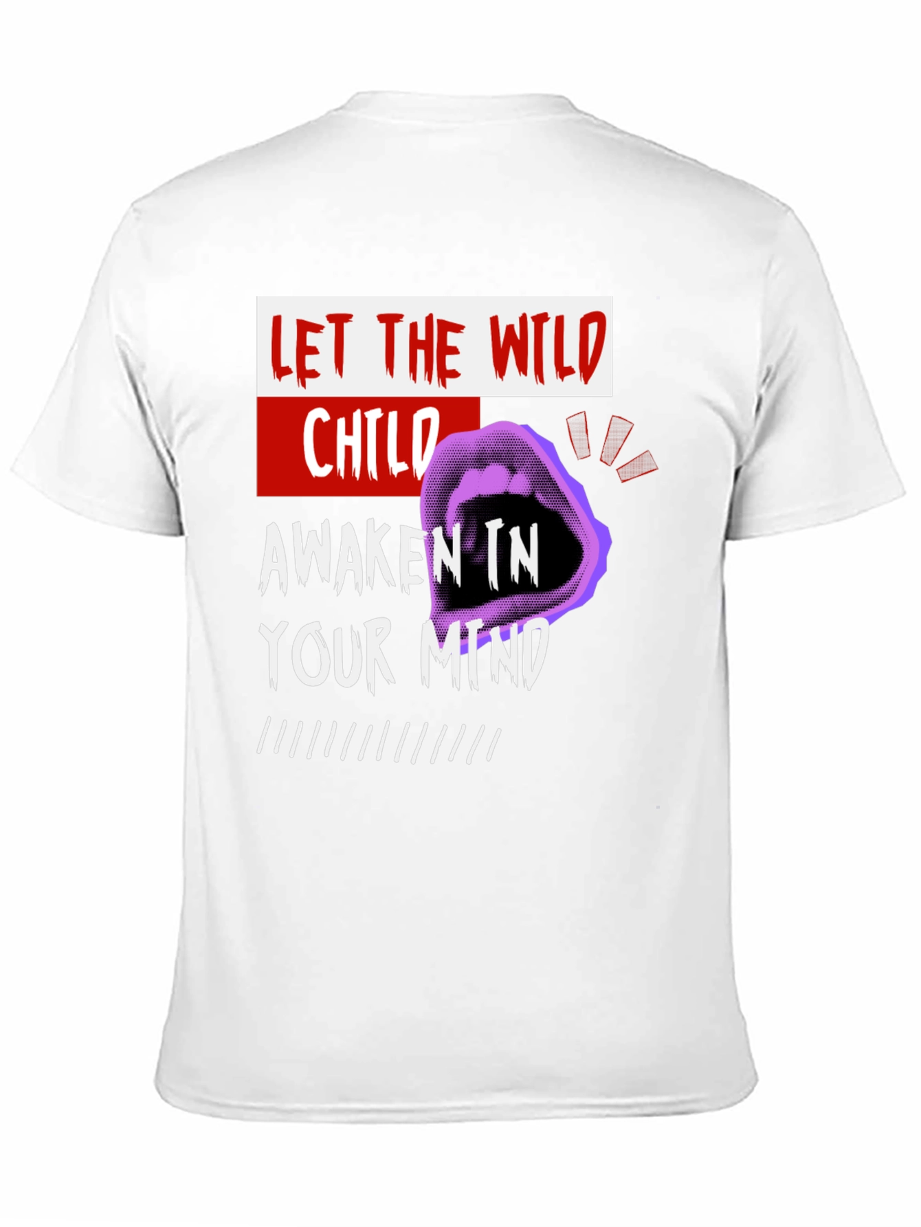 Wild Child Graphic Print Crew Neck T-Shirt