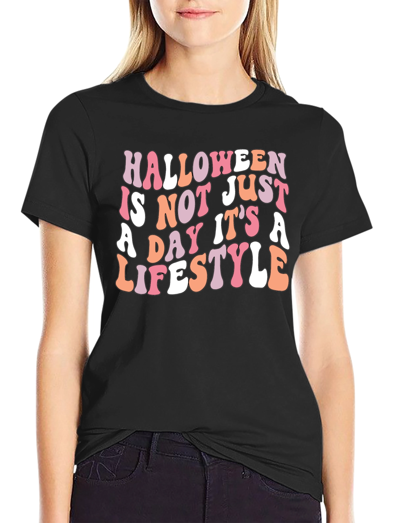 Halloween Lifestyle T-Shirt - Black Graphic Tee