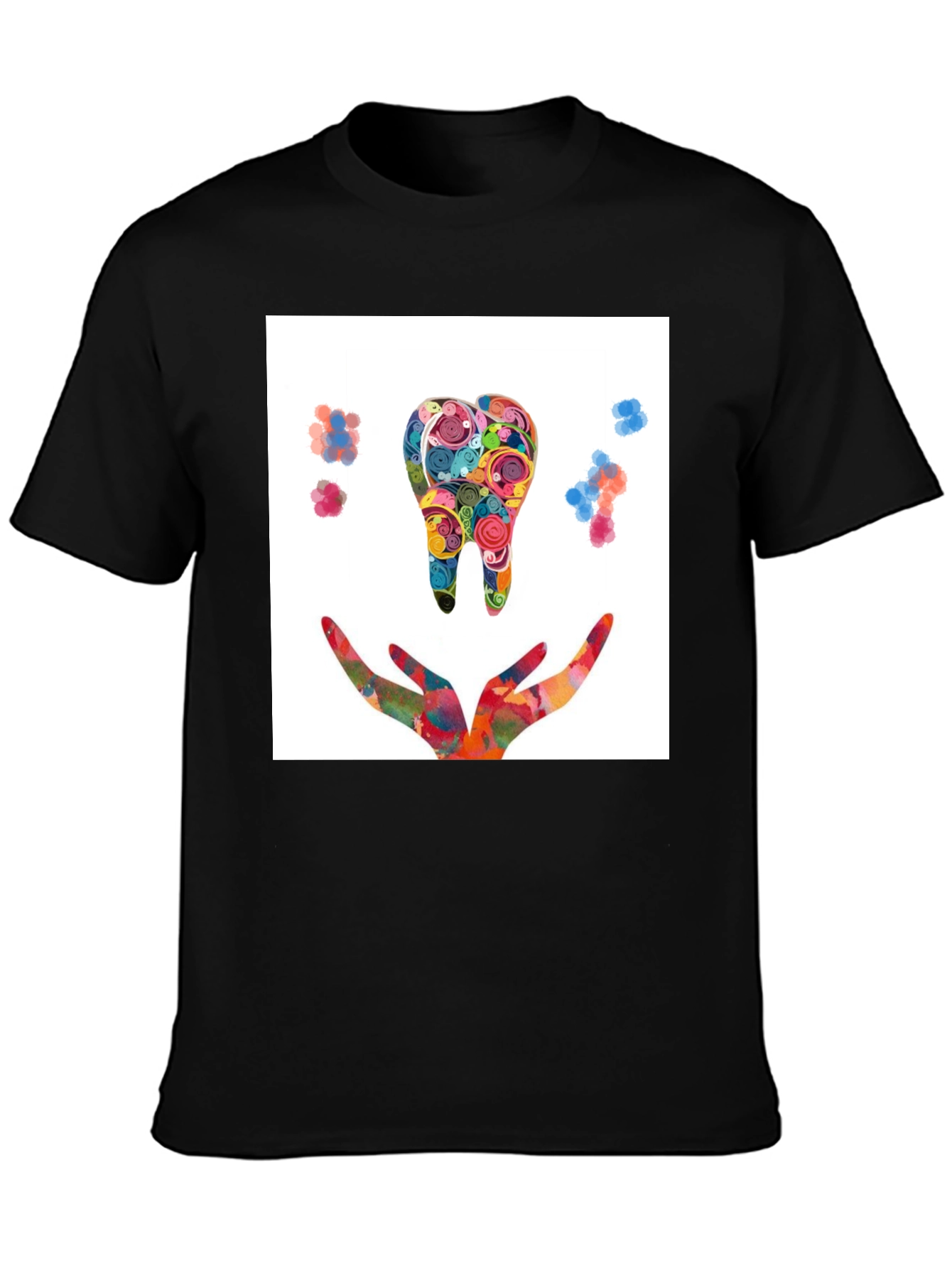 Colorful Tooth Design T-Shirt