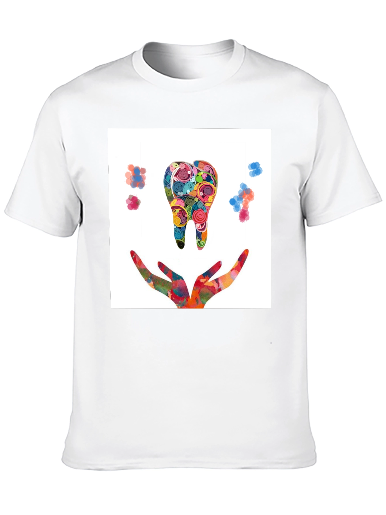 Colorful Tooth Design T-Shirt