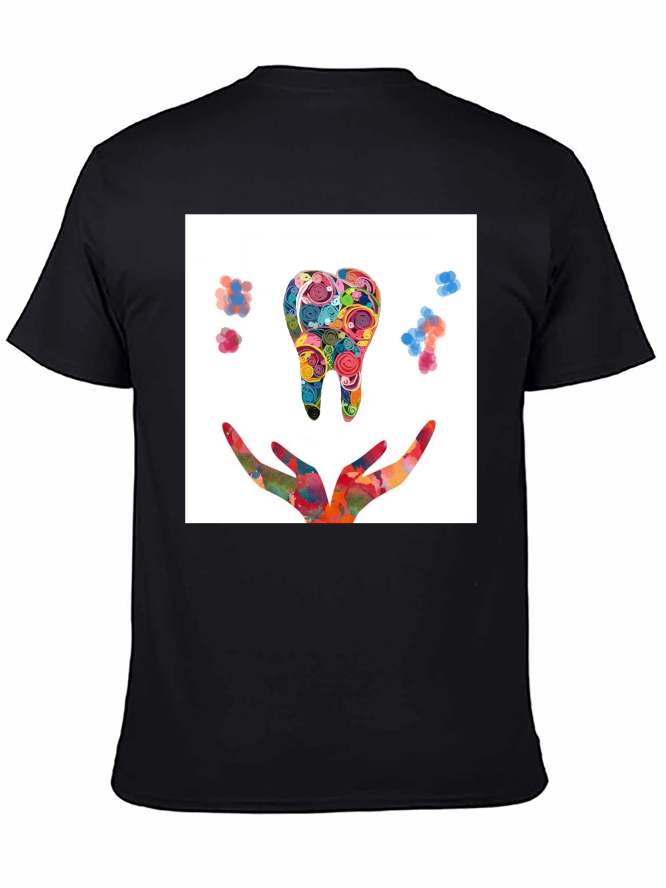 Colorful Tooth Design T-Shirt