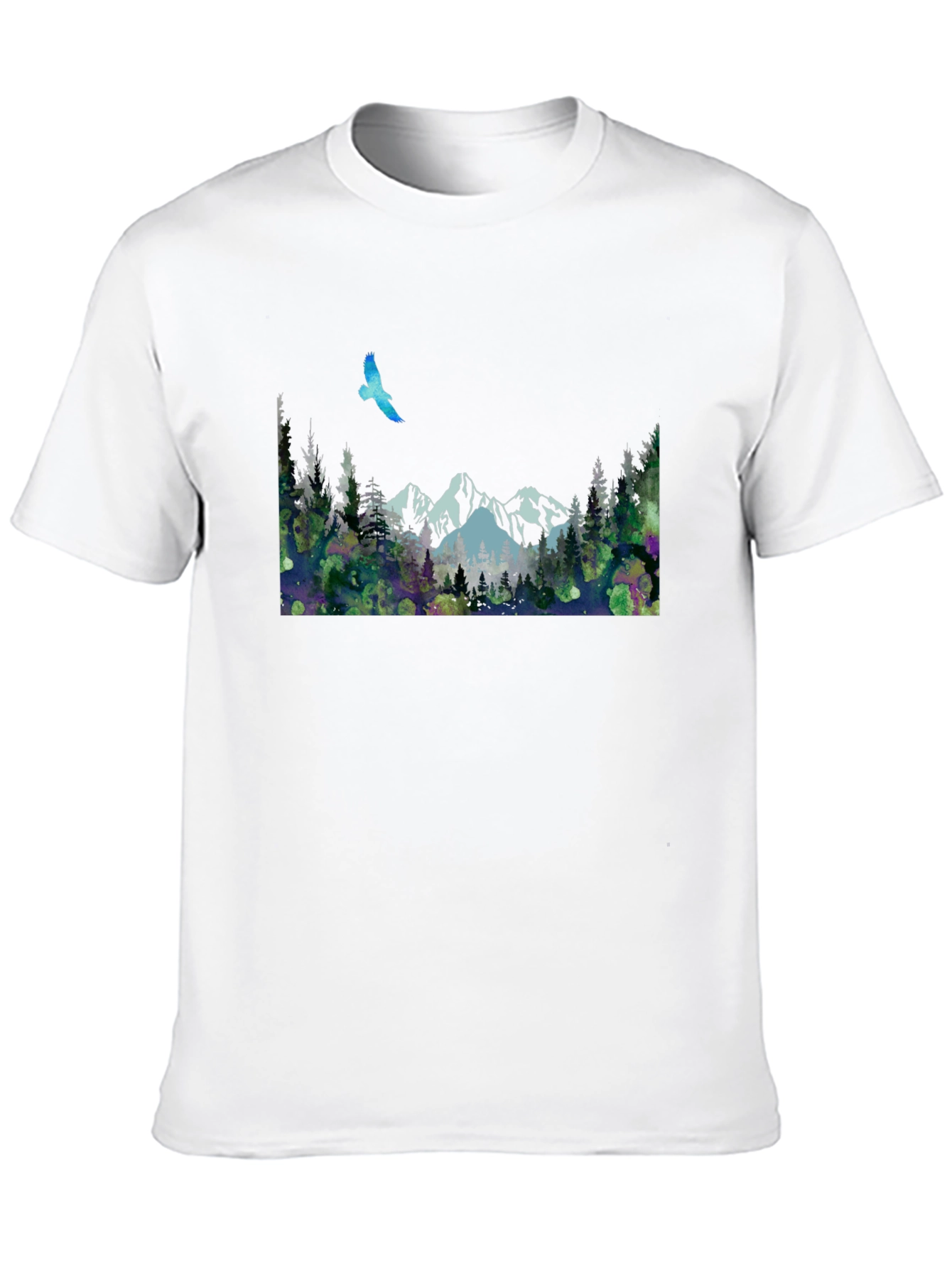 Mountain Scene T-Shirt - Nature Print