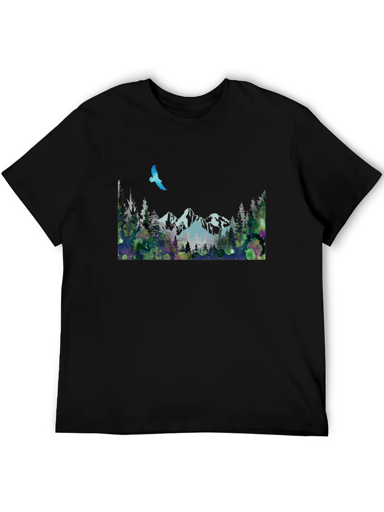 Mountain Scene T-Shirt - Nature Print