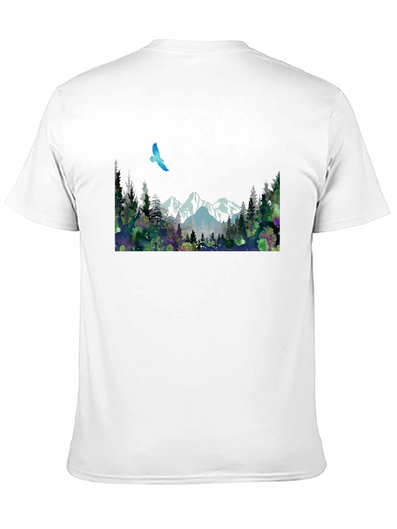 Mountain Scene T-Shirt - Nature Print