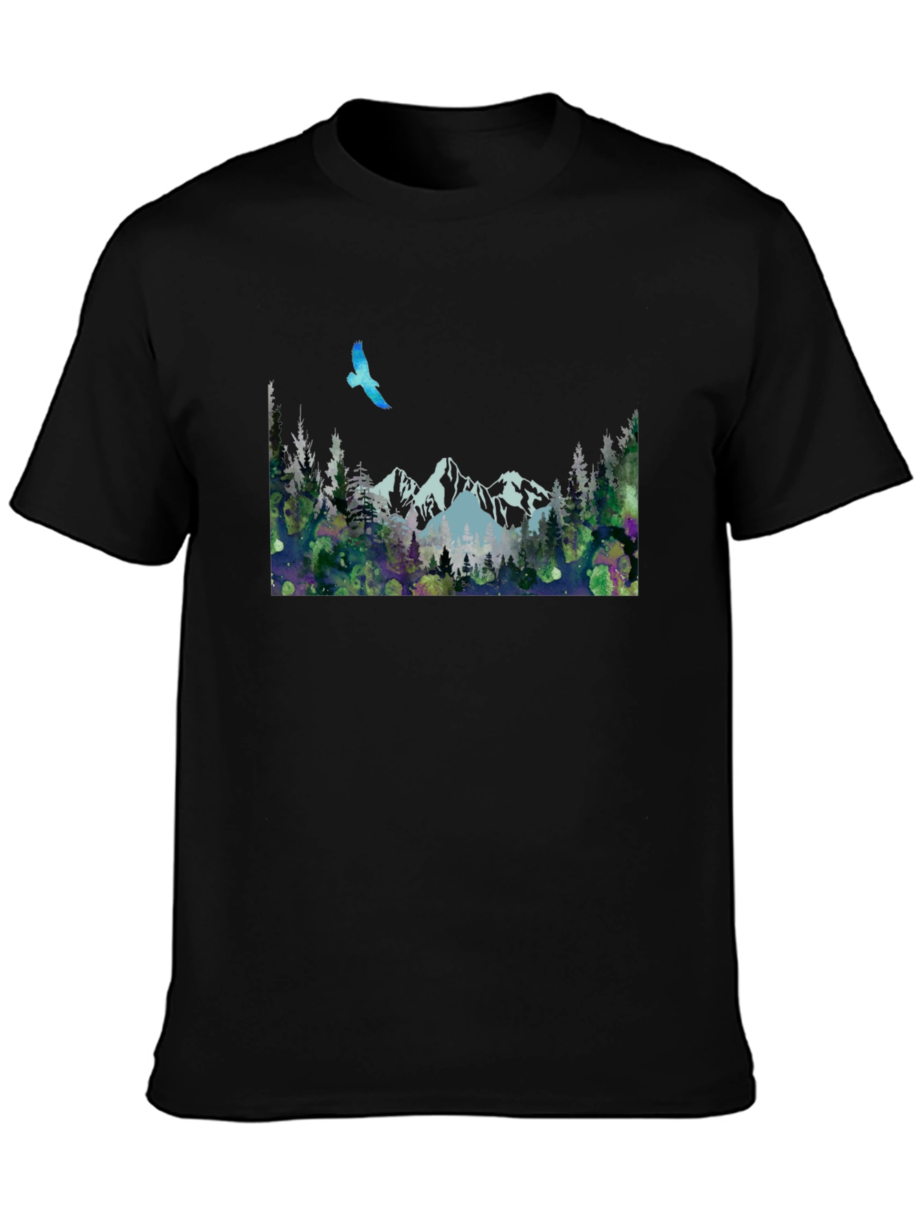 Mountain Scene T-Shirt - Nature Print