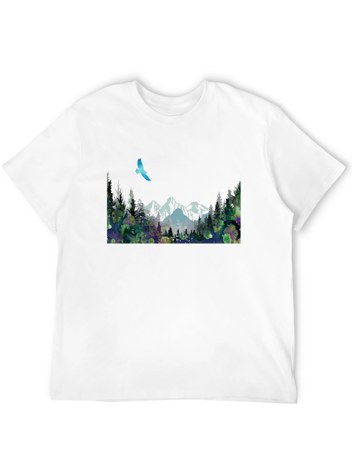Mountain Scene T-Shirt - Nature Print