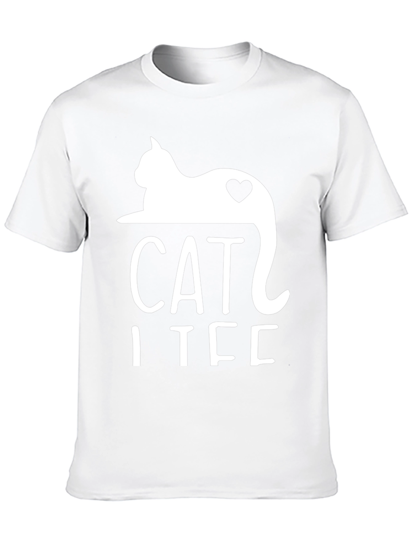 Cat I Tee Black Graphic T-Shirt