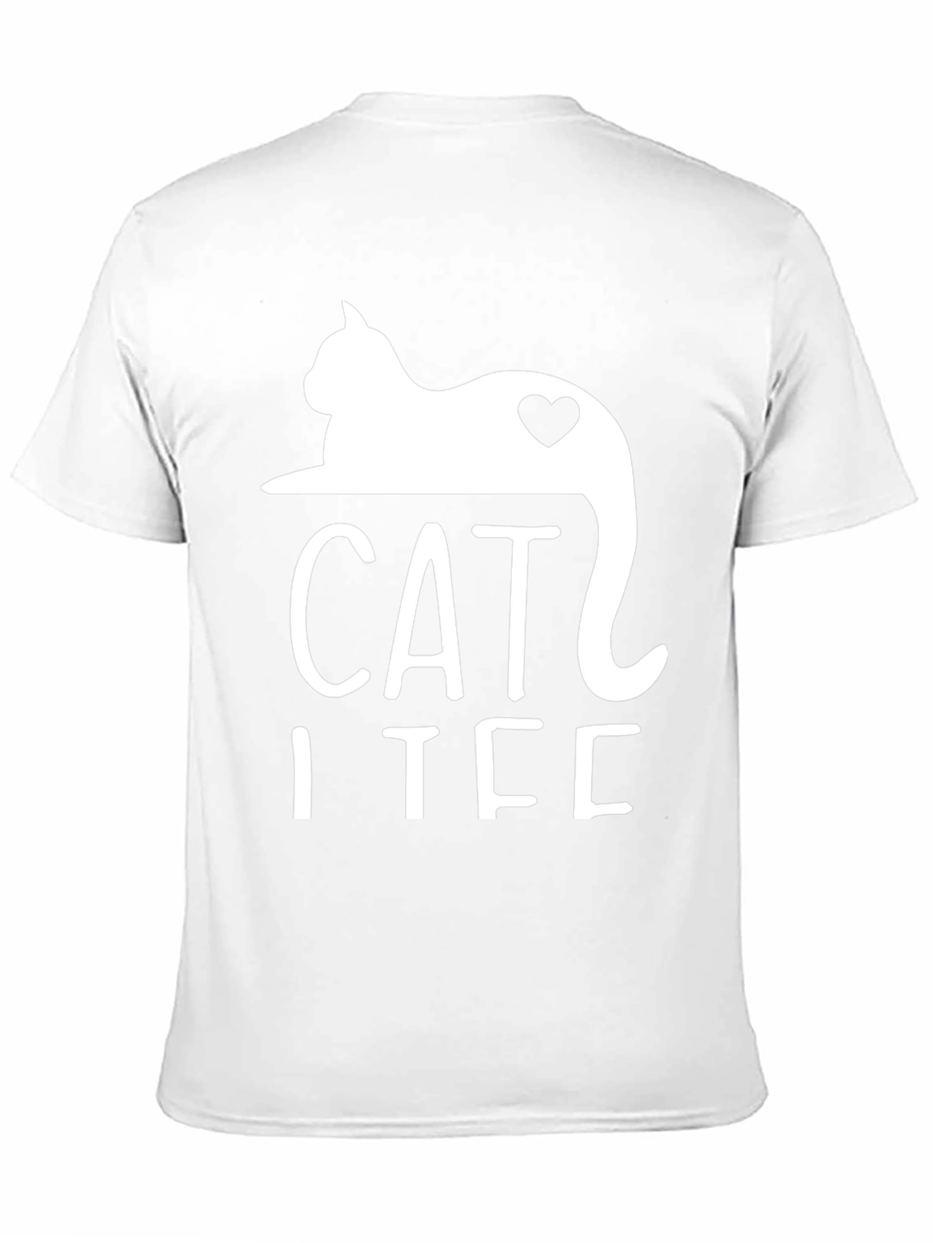 Cat I Tee Black Graphic T-Shirt