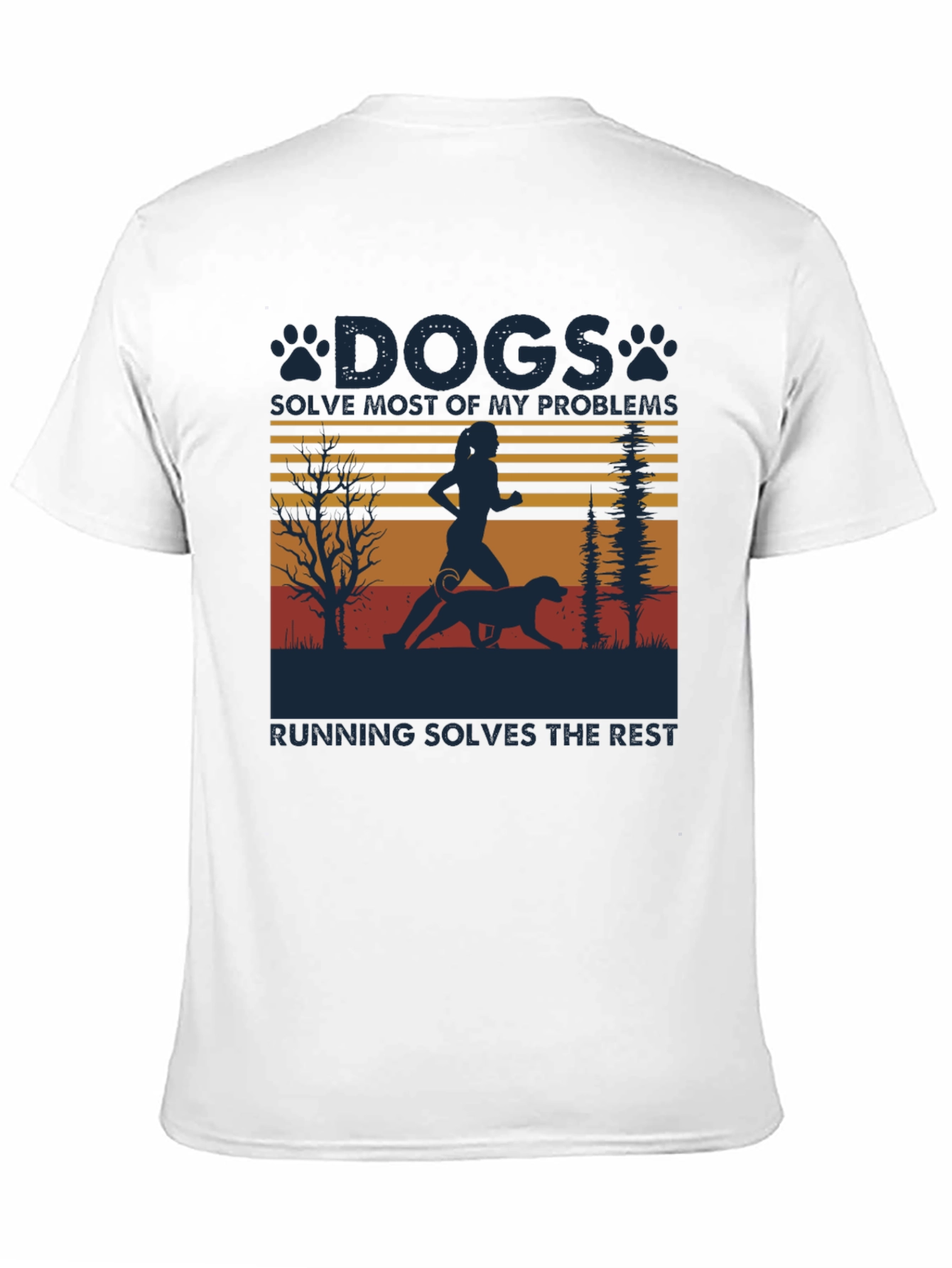Dogs Solve Most Problems Running T-Shirt