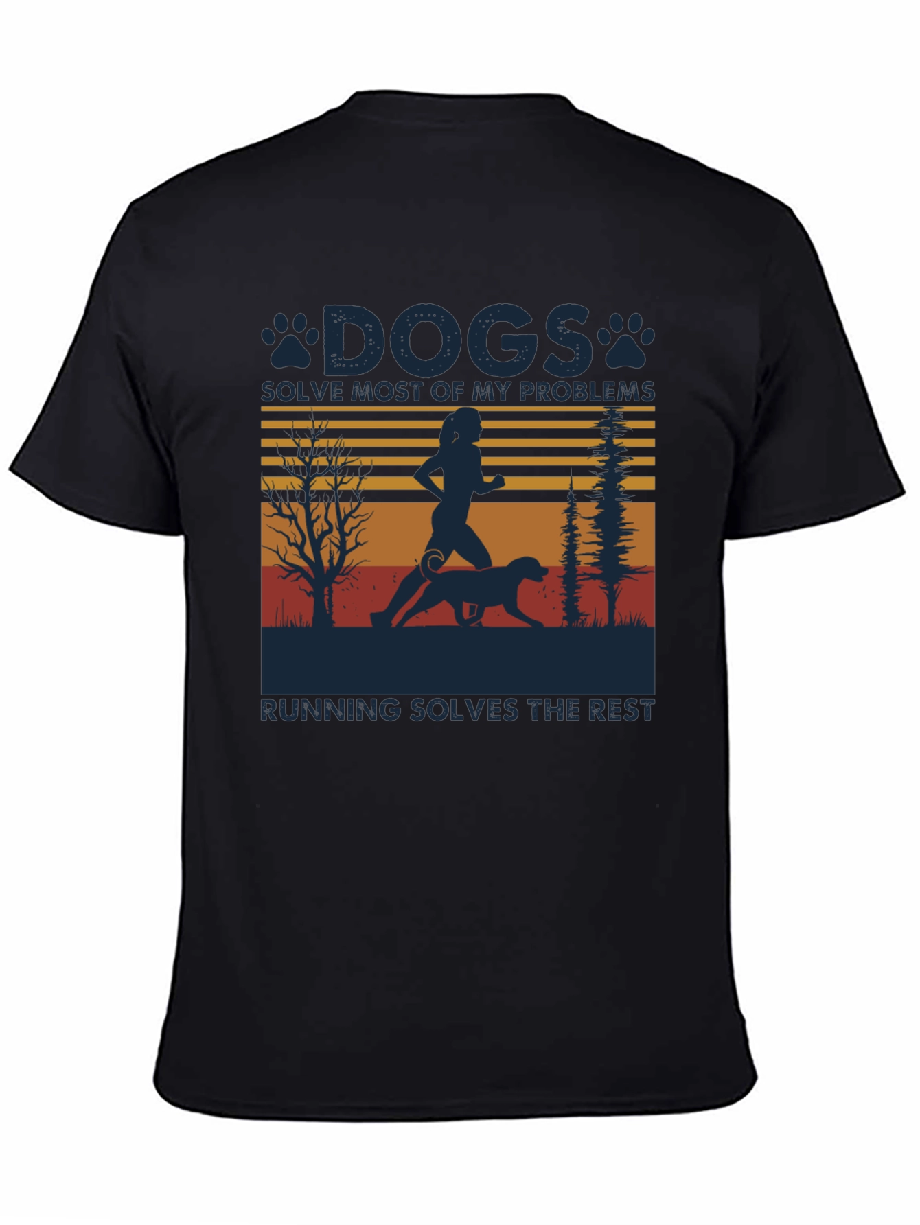 Dogs Solve Most Problems Running T-Shirt