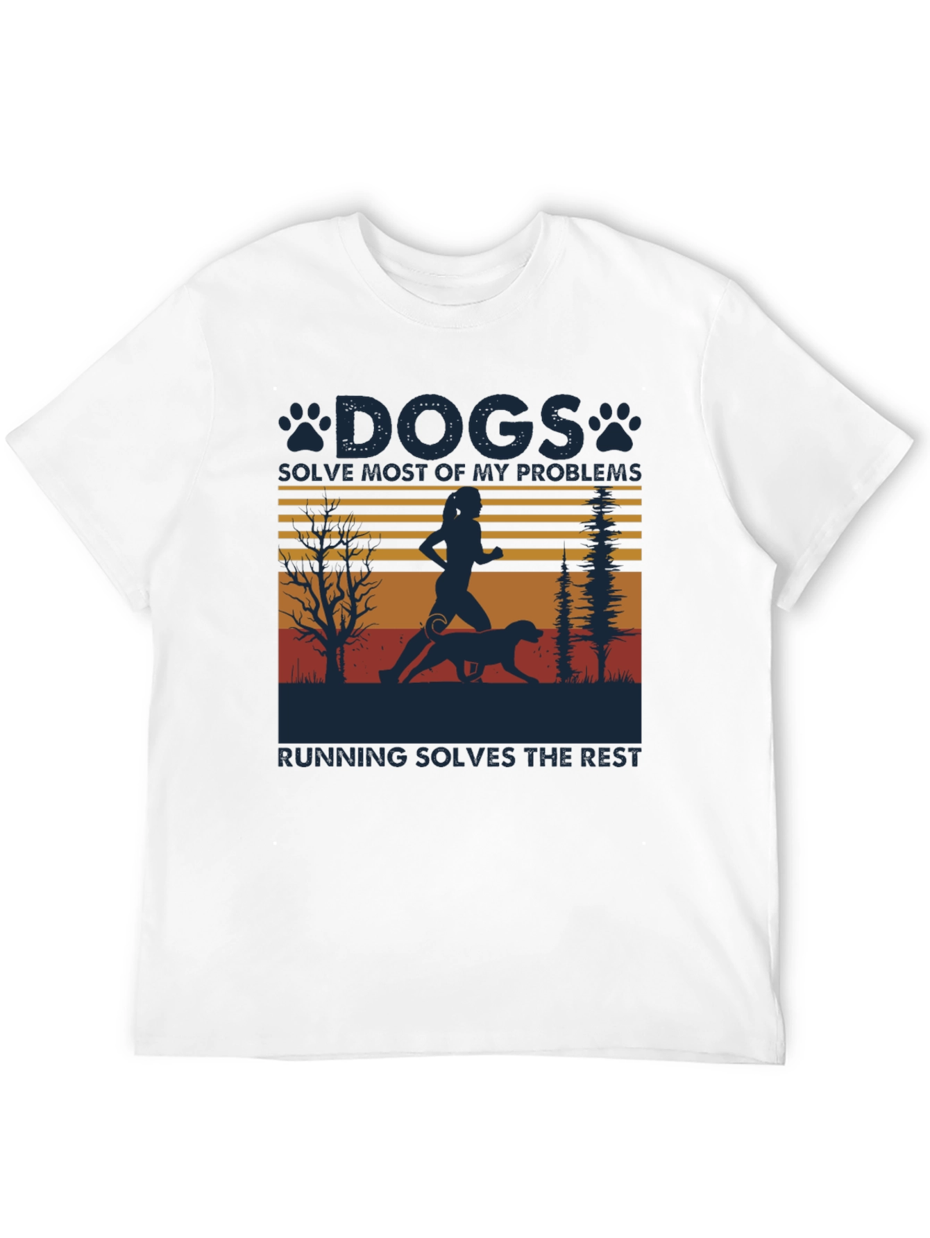 Dogs Solve Most Problems Running T-Shirt
