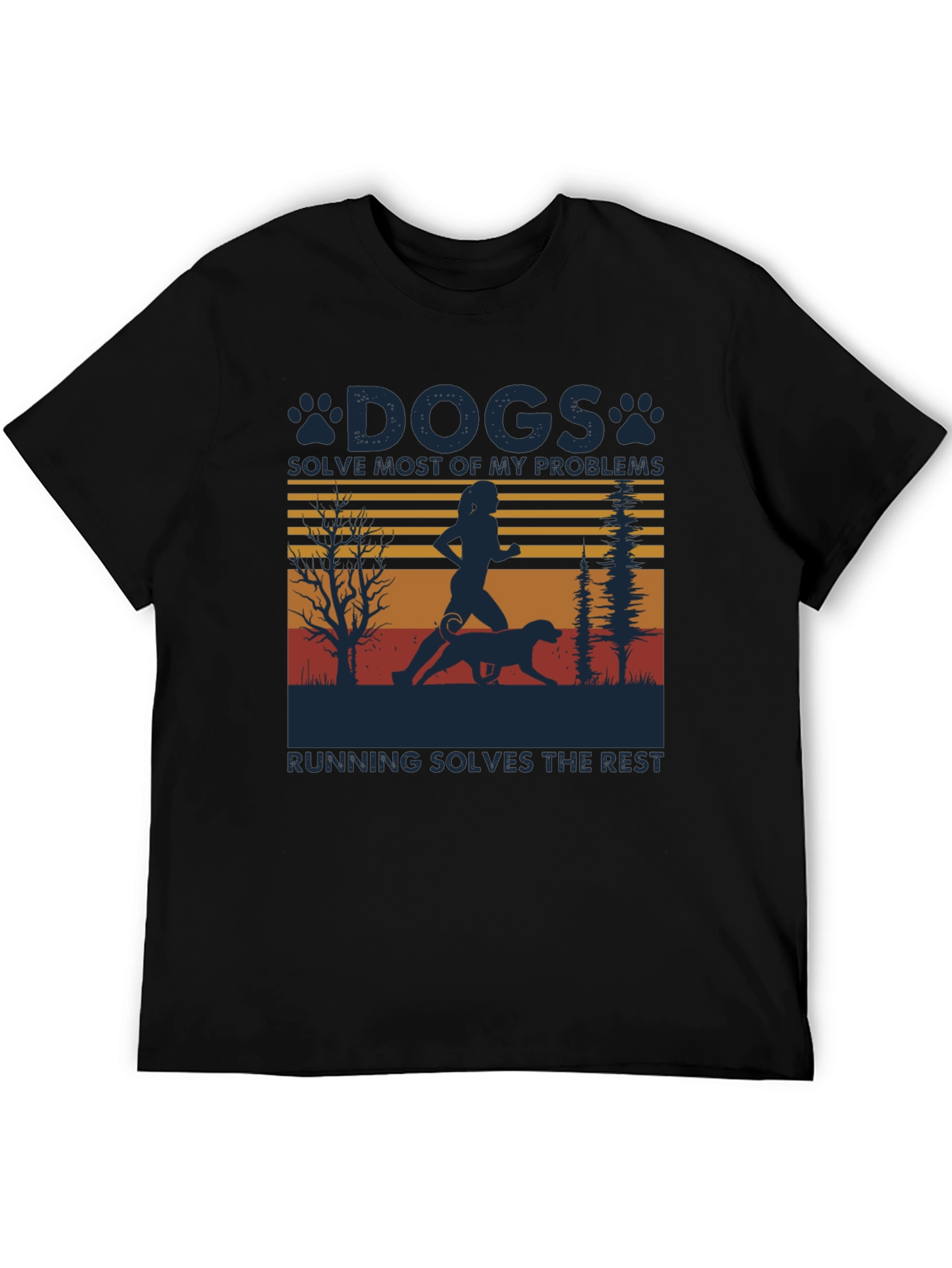 Dogs Solve Most Problems Running T-Shirt