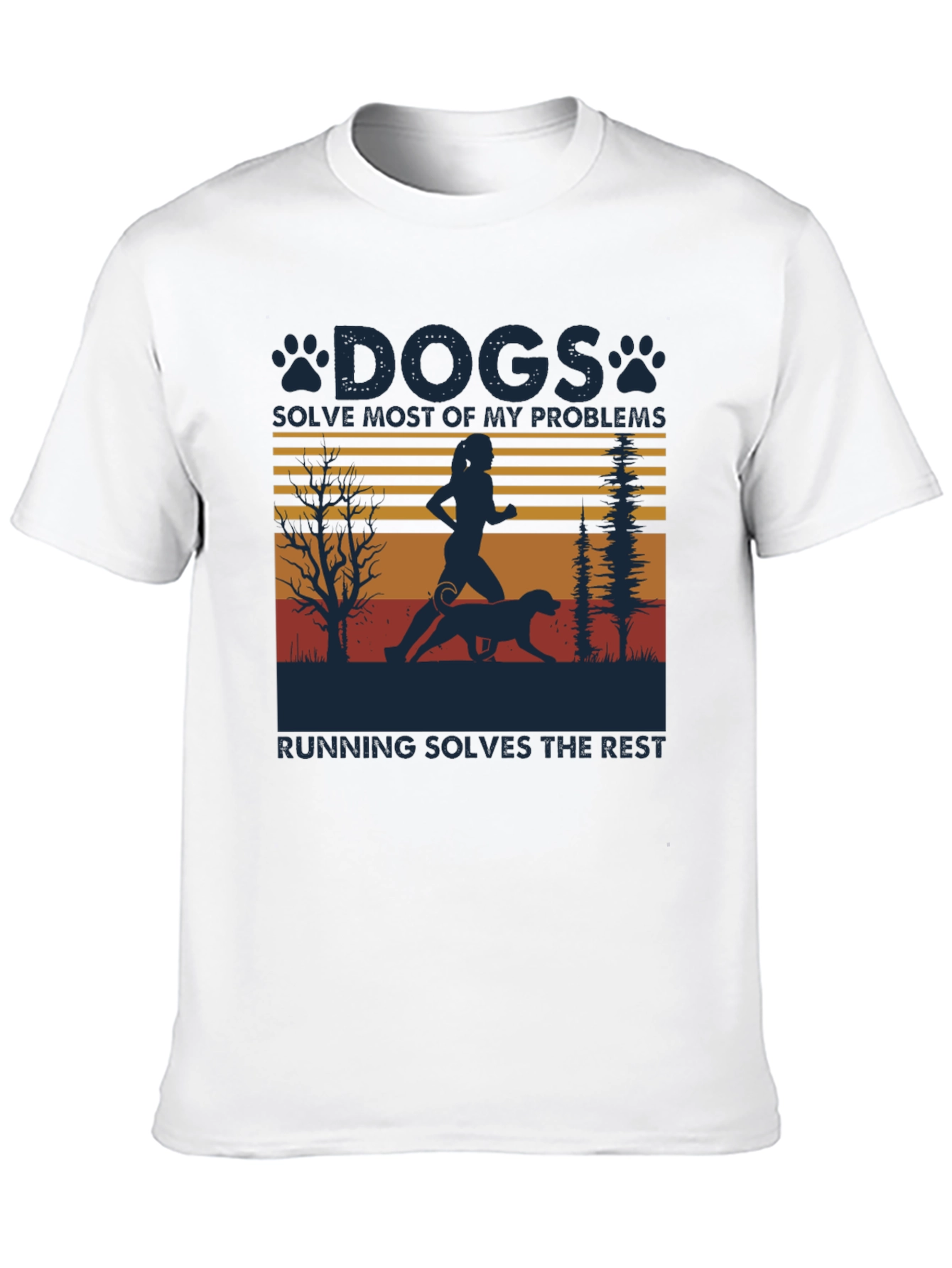 Dogs Solve Most Problems Running T-Shirt