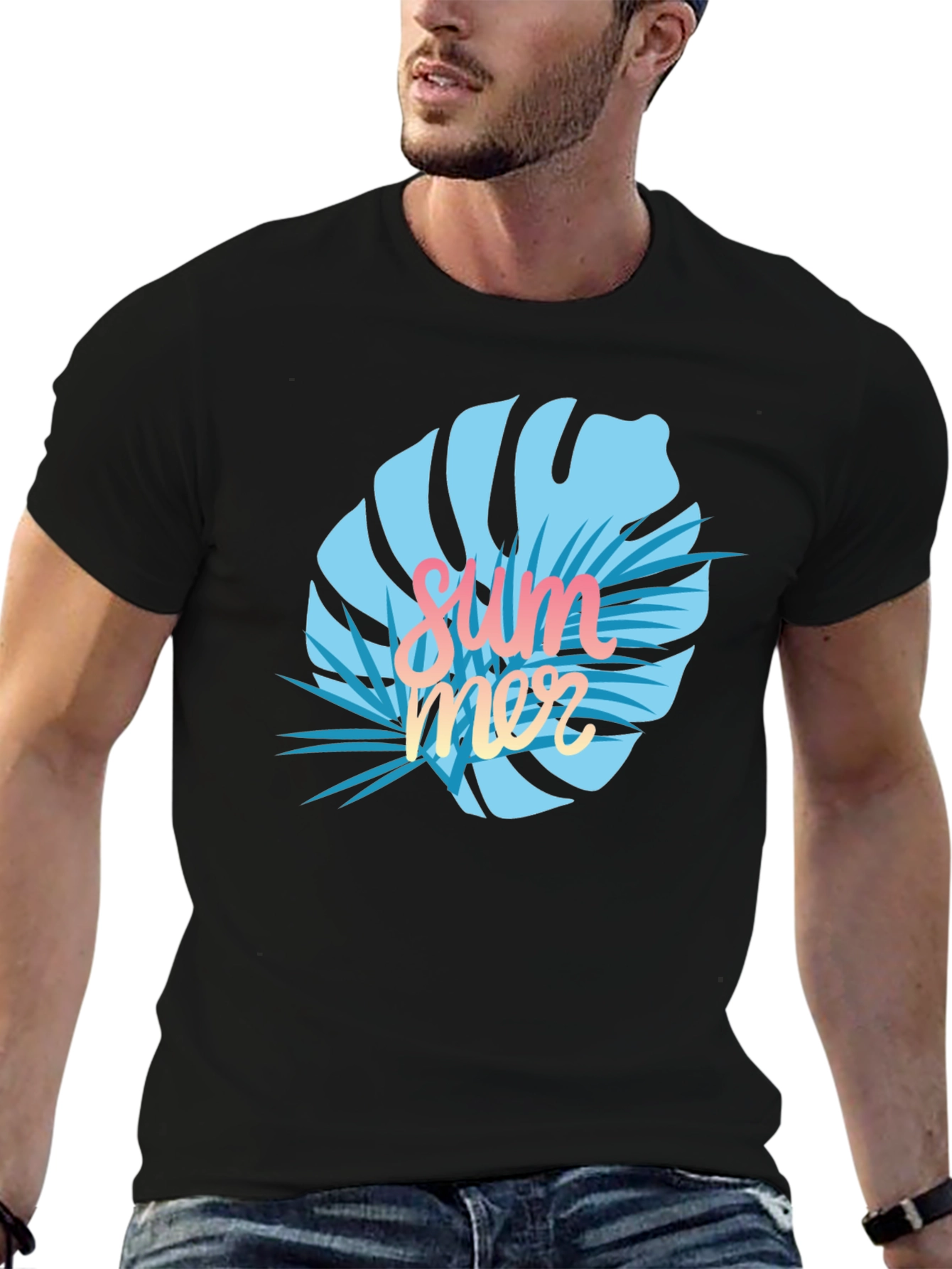 Summer Monstera Graphic T-Shirt