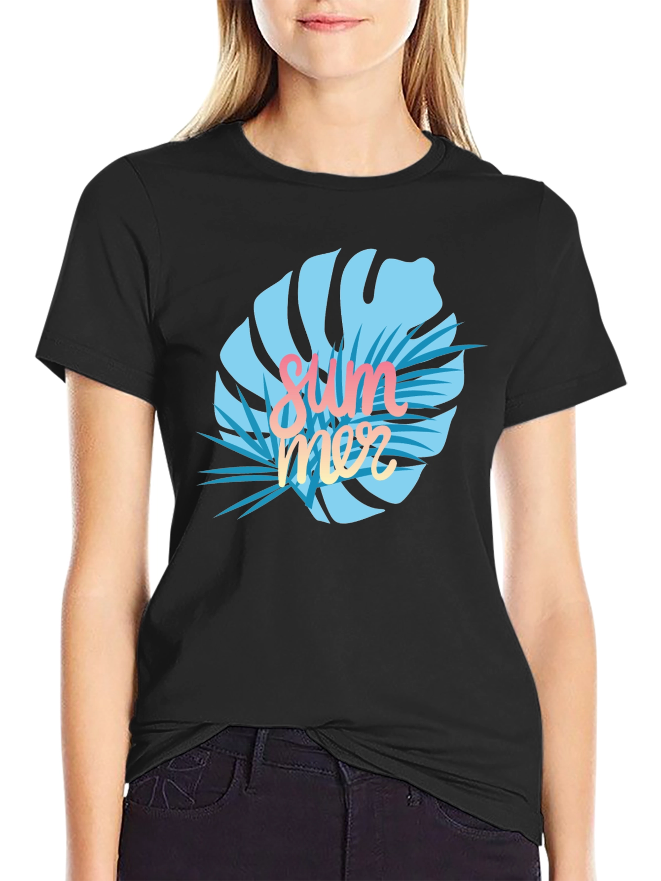 Summer Monstera Graphic T-Shirt