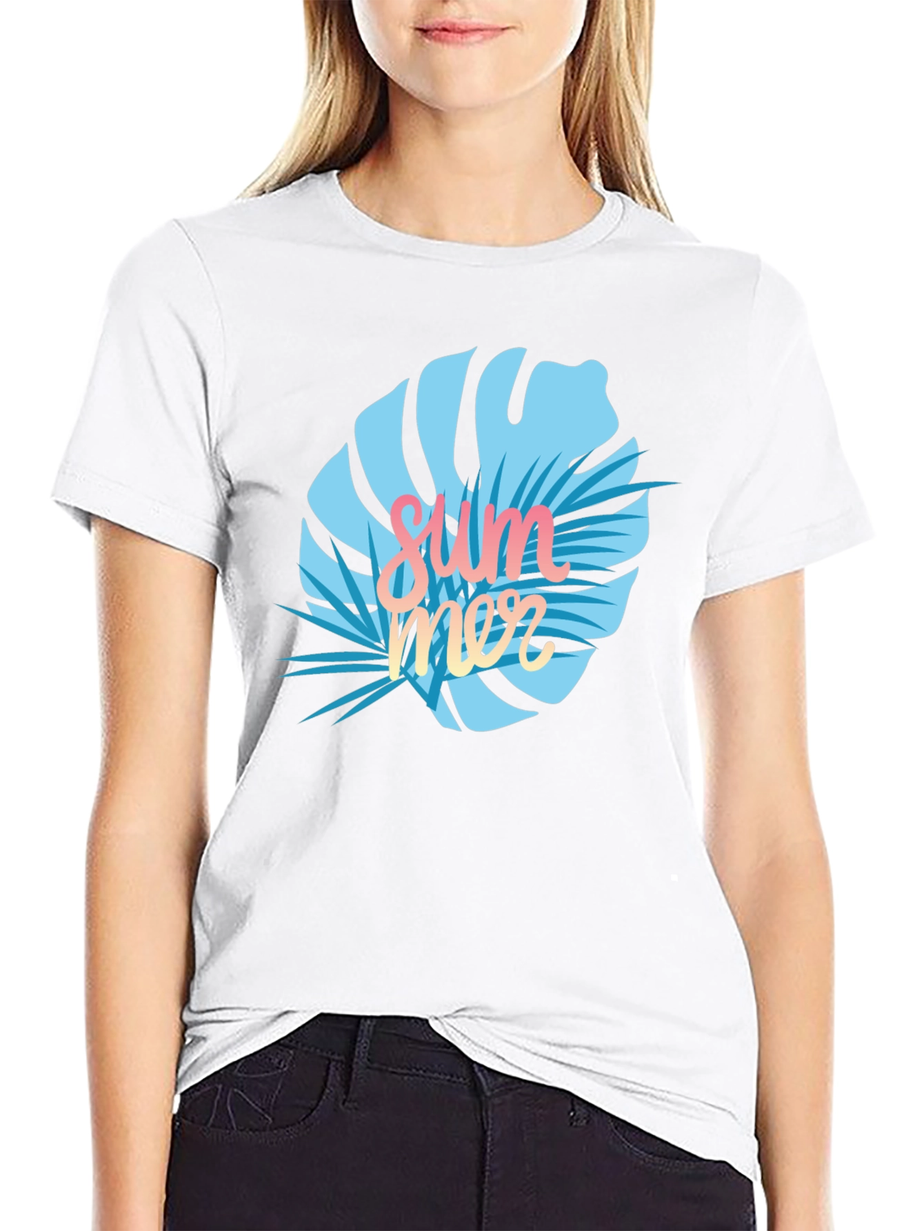 Summer Monstera Graphic T-Shirt